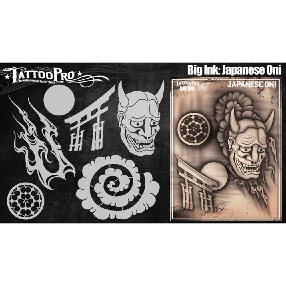 Tattoo Pro Stencils Big Ink - Japaenese Oni