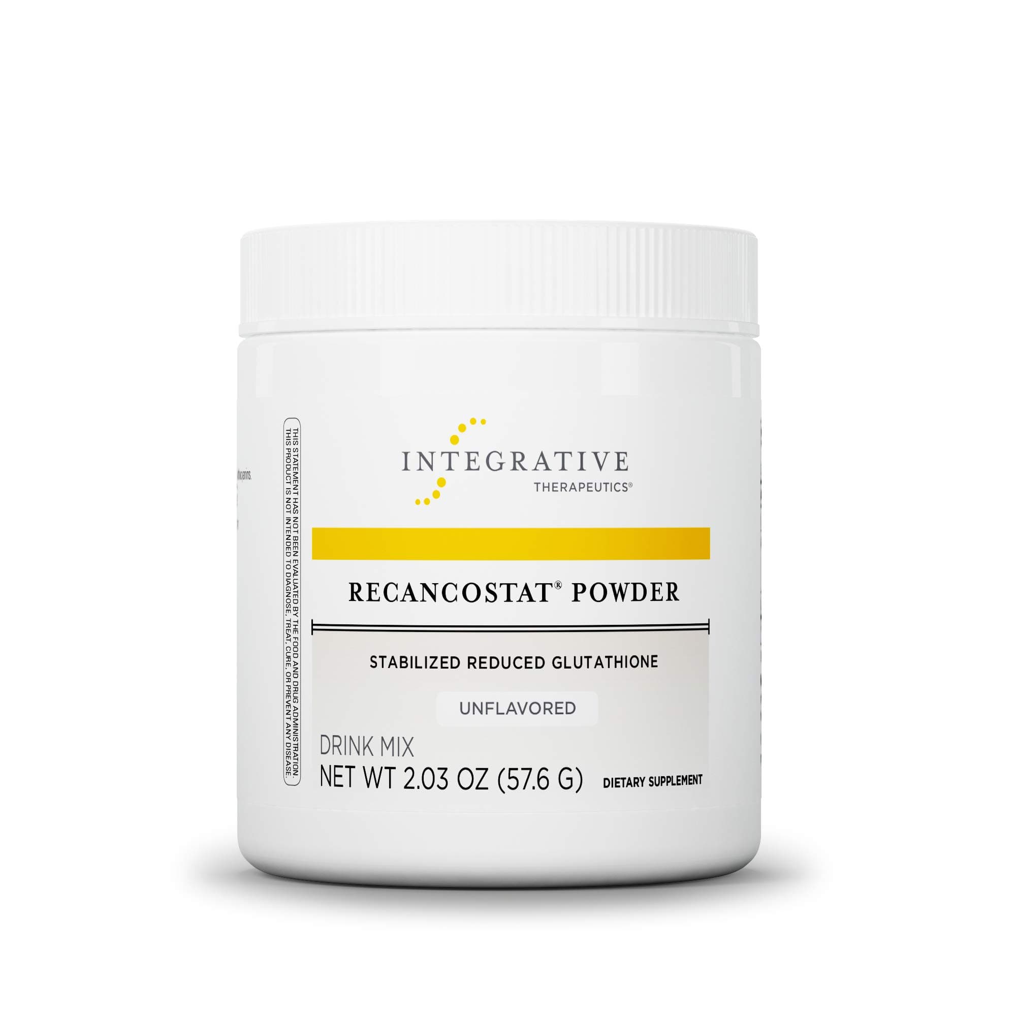 Integrative Therapeutics - Recancostat Powder - Stabilized Reduced Glutathione - Unflavored - 57.9 Grams