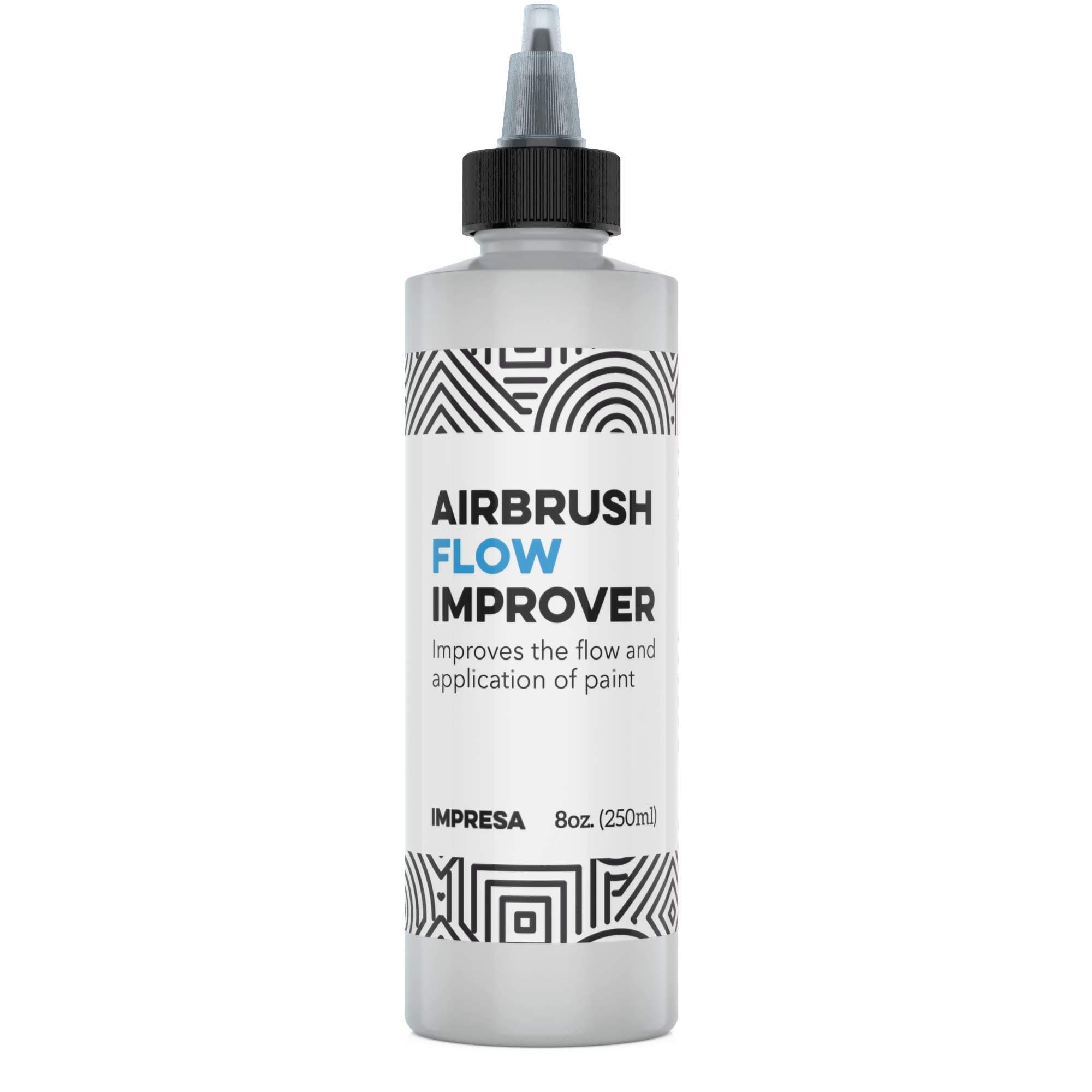 Airbrush Flow Improver Paint Set 8oz (250 ml) Reduce Clogs & Dry Needle Tips by Impresa