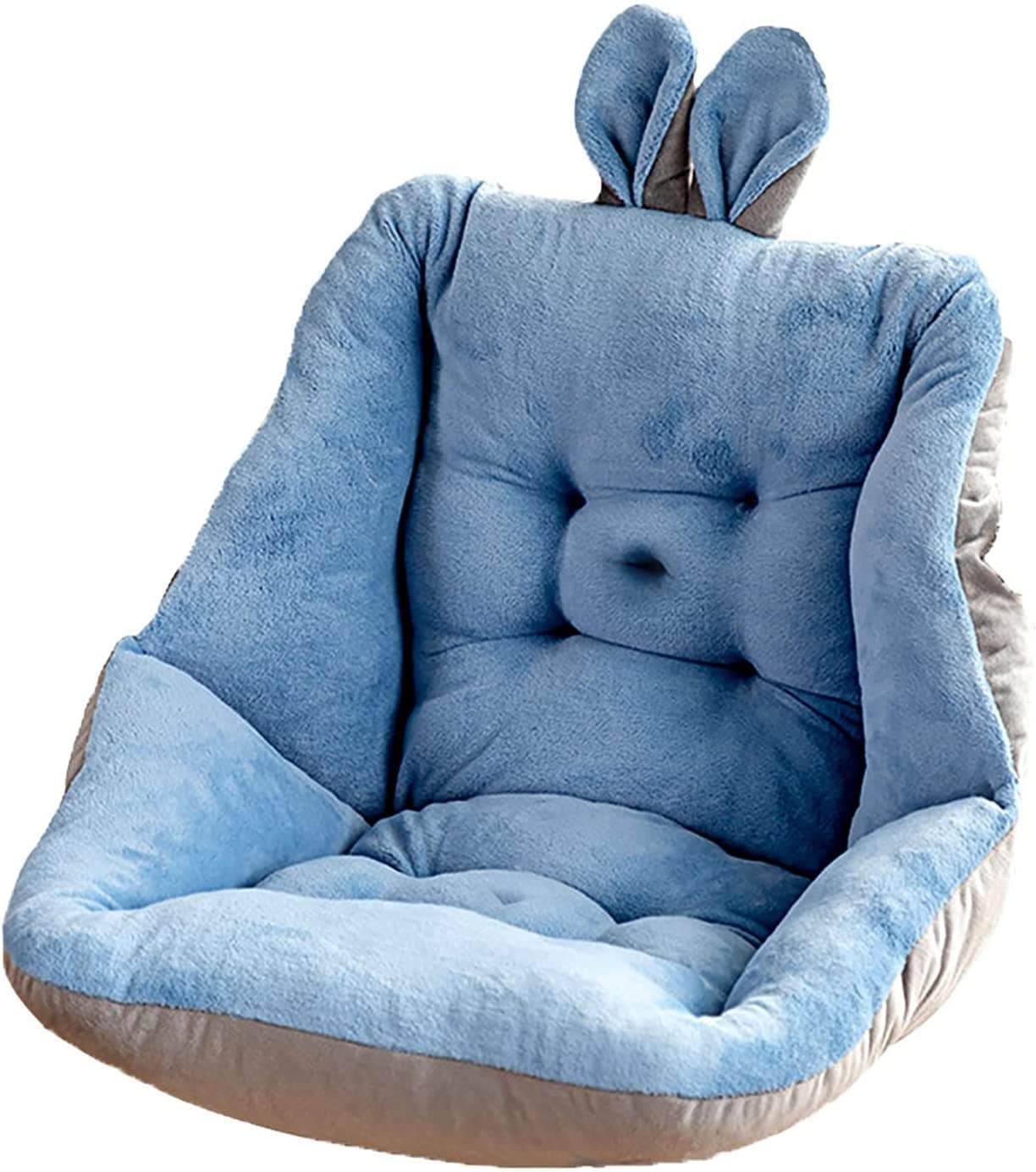 Hughapy Chair Cushions Comfy Chair Pads Lazy Sofa Office Floor Seat Pad Warm Cute Cushions Pillow for Gaming Chair Dining Room Bedroom Decor Shell Plush Cushion Girlfriend Gift Blue 20 x 20 inch