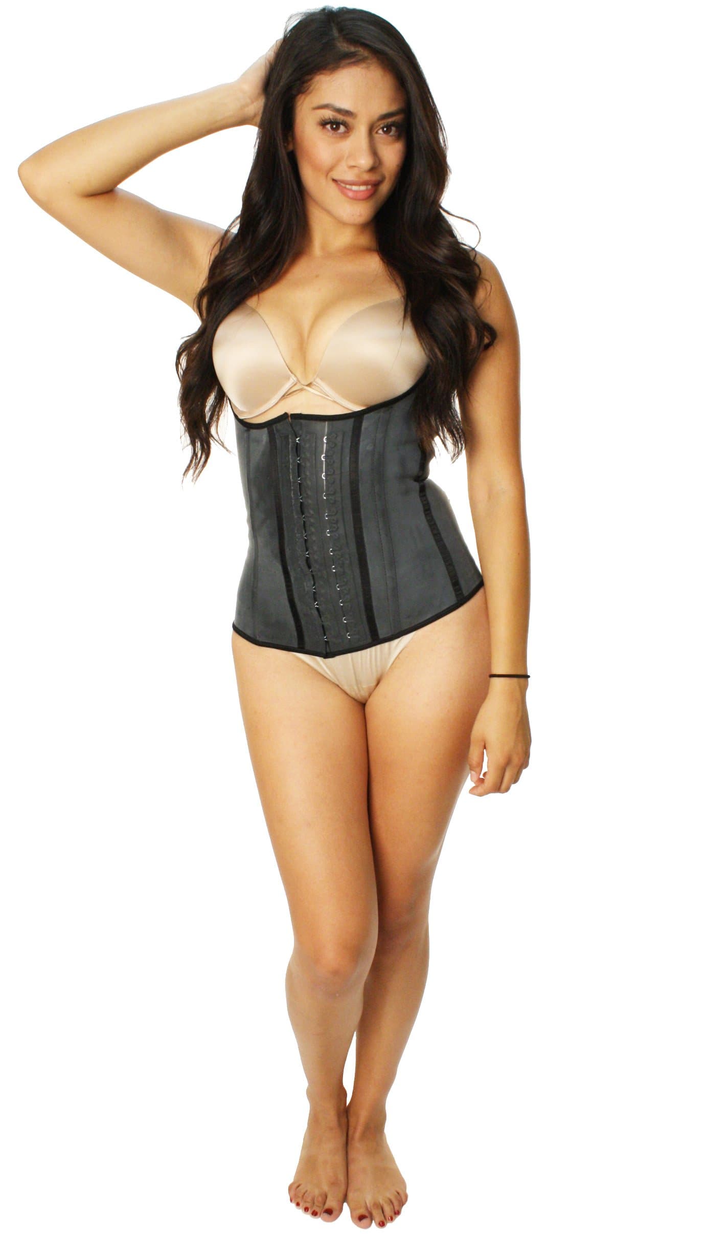 Romanza Faja Women's Latex Compression Waist Trainer Slimming Shapewear black