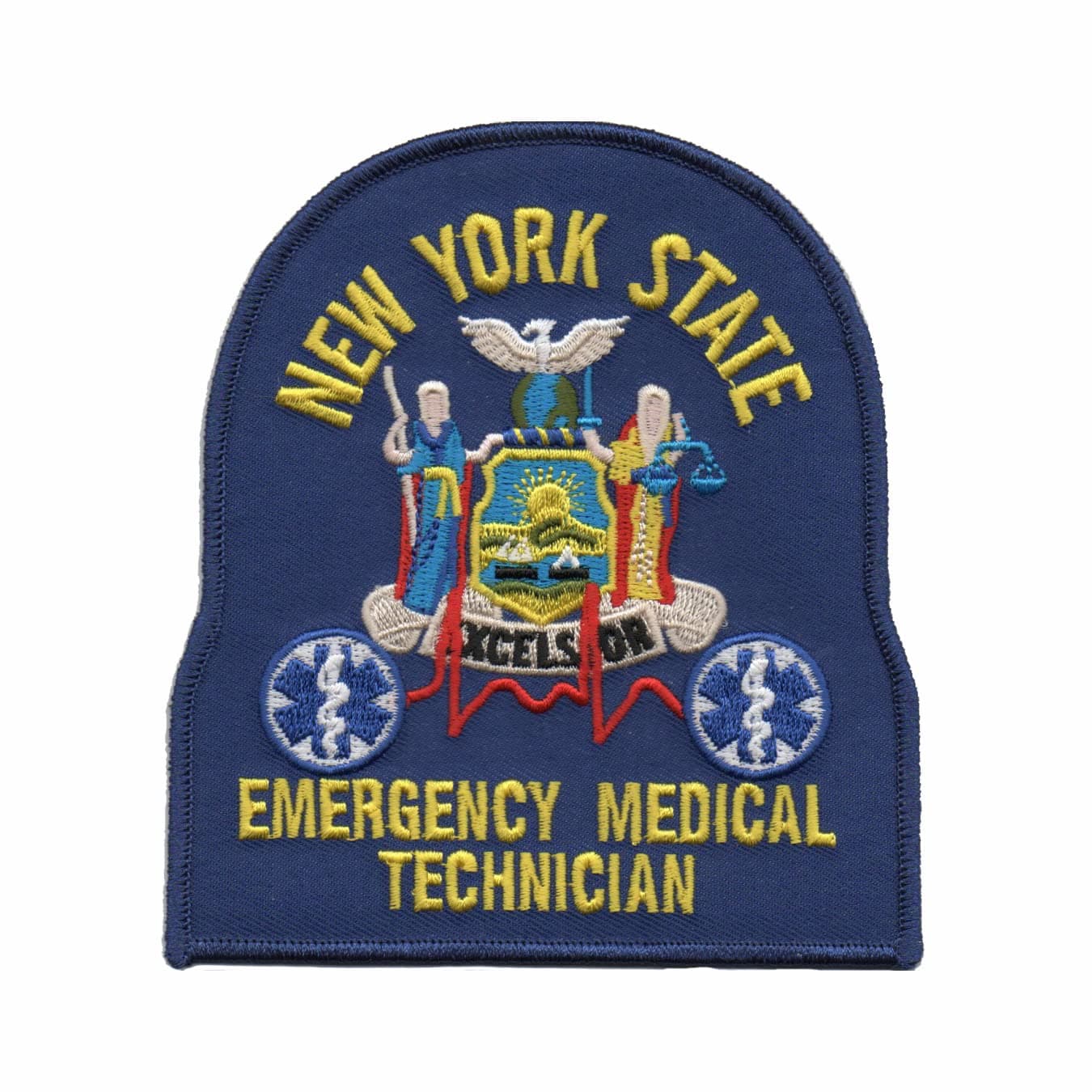 New York EMT Patch Embroidered NY Emergency Medical Technician Uniform Crest - F 28