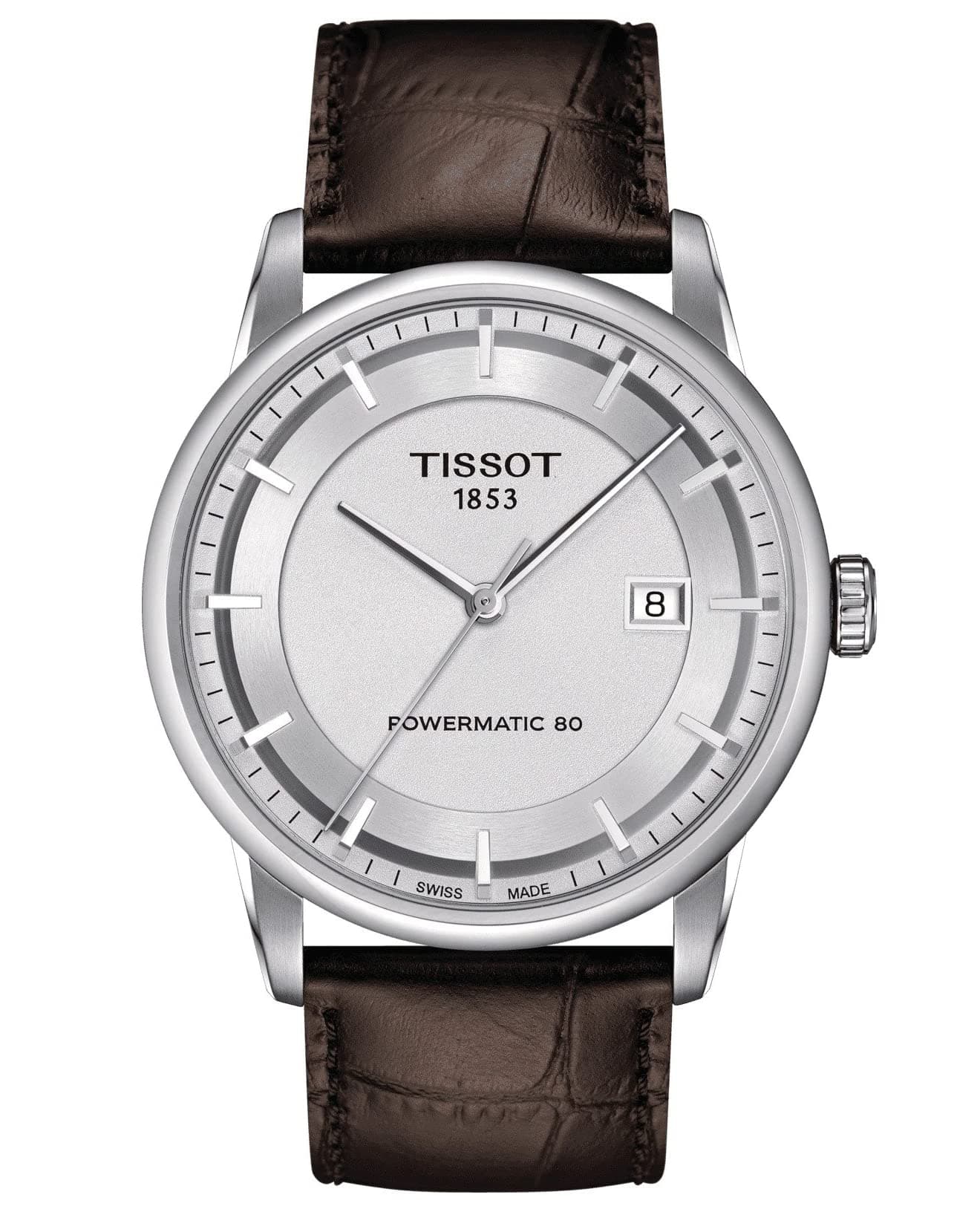 Tissot Men's T0864071603100 Luxury Analog Display Swiss Automatic Brown Watch