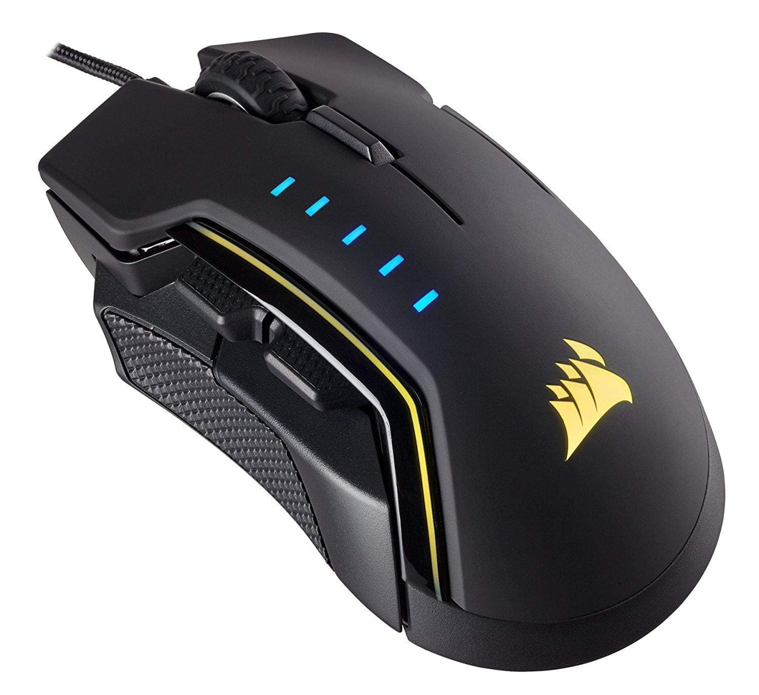 CORSAIR Glaive - RGB Gaming Mouse - Comfortable & Ergonomic - Interchangeable Grips - 16000 DPI Optical Sensor - Aluminum