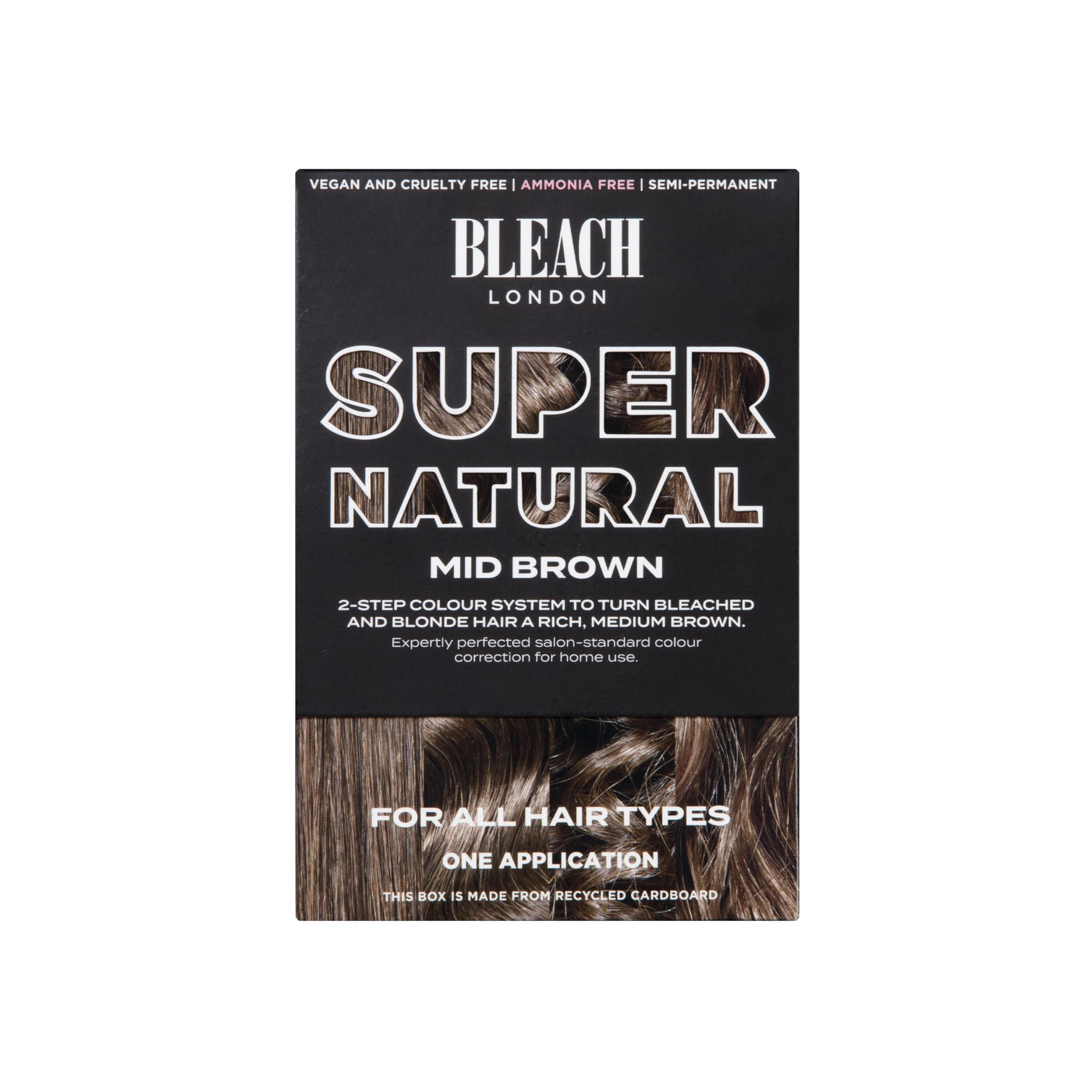 MID BROWN SUPER NATURAL KIT - Semi-permanent mid brown colour correction kit