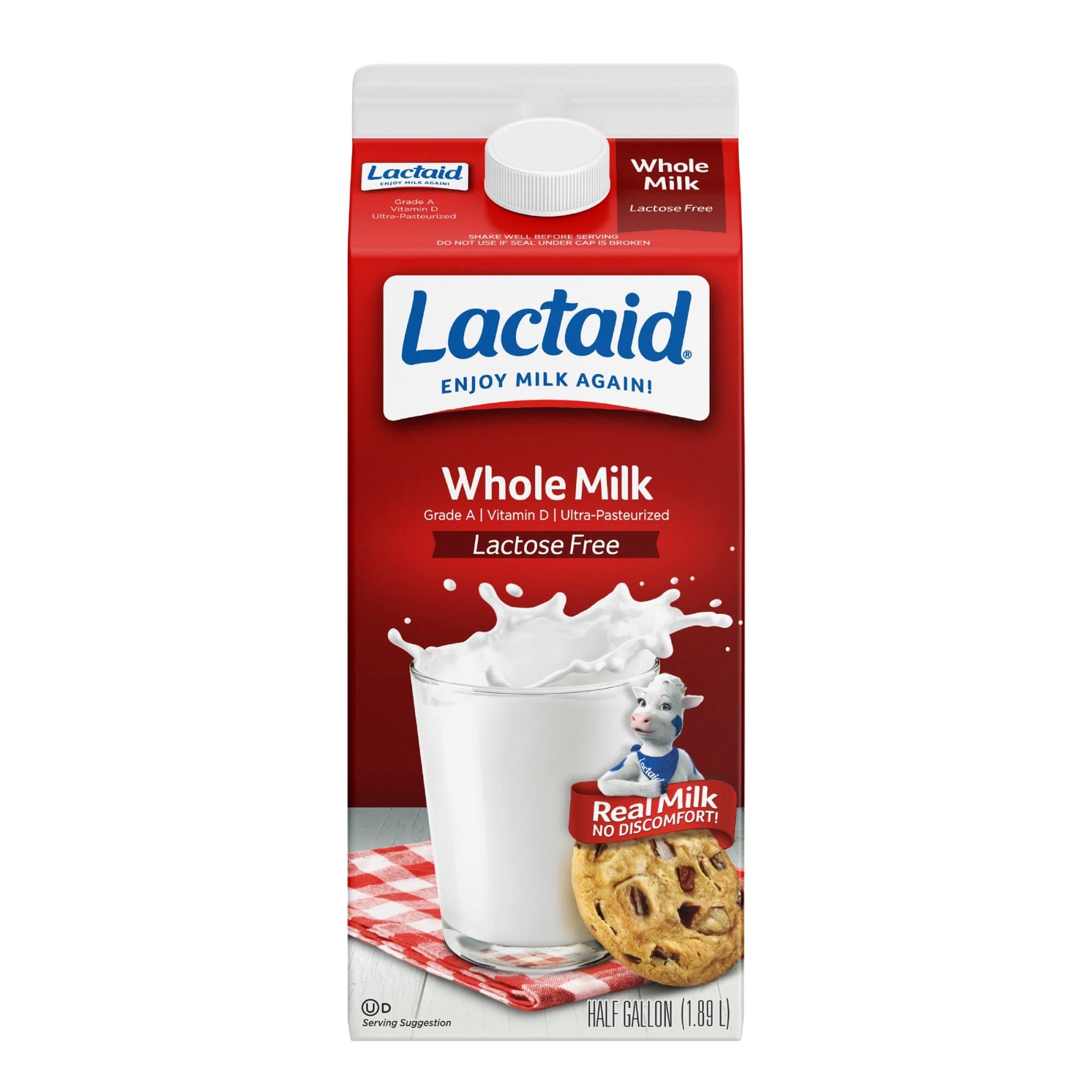 Lactaid Whole Milk, 64 fl oz