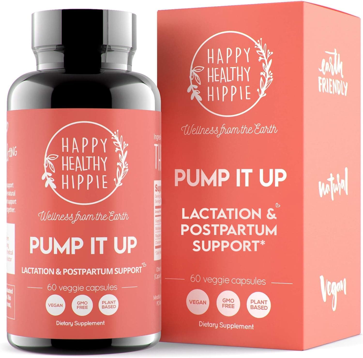 Pump It Up Lactation Supplement – Postnatal Vitamins for Women Breastfeeding | Supports Breast Milk Supply Increase | Fennel Seed, Chamomile, Motherwort, Raspberry Leaf | 60 Ct