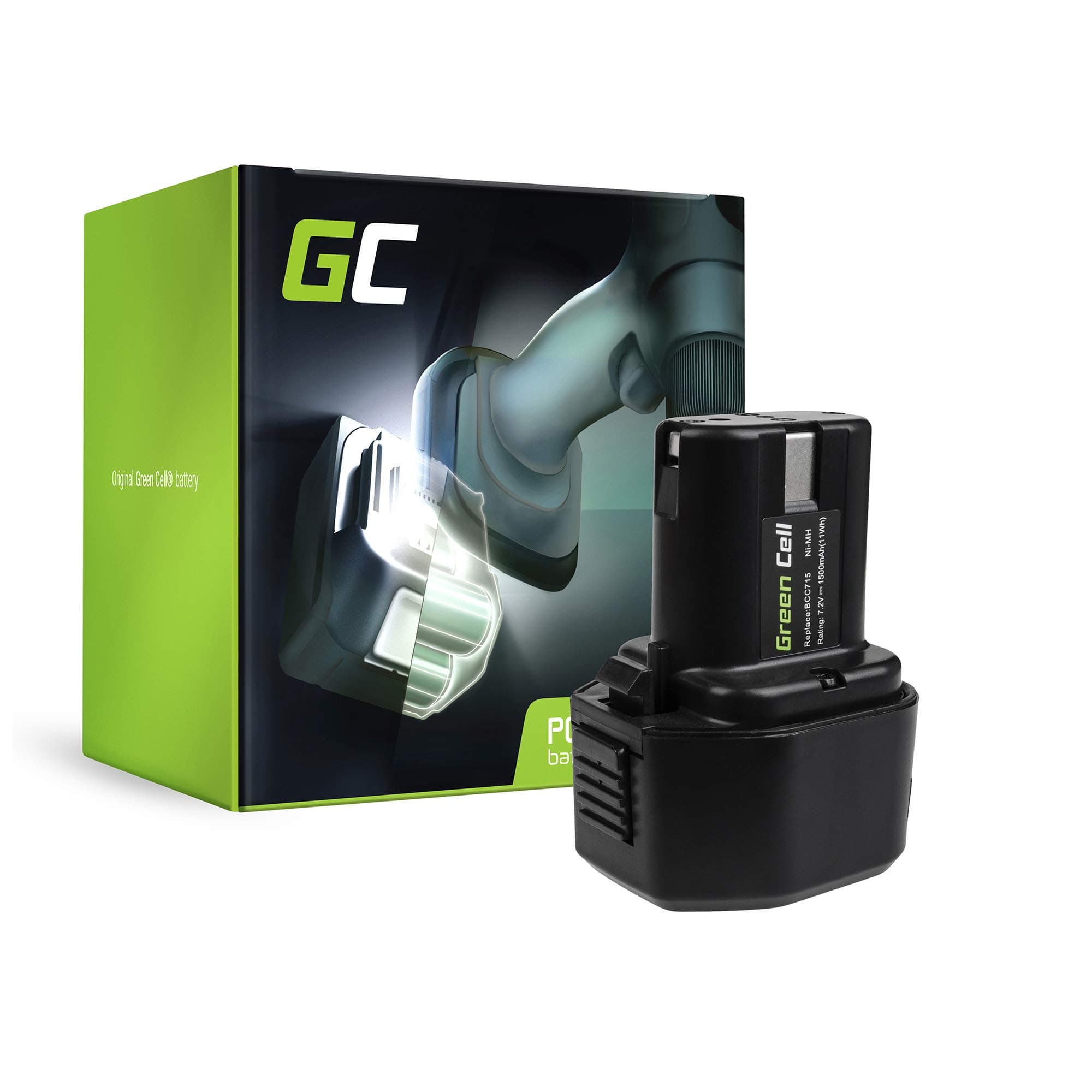 GC® (1.5Ah 7.2V Ni-MH Cells) C342406R Replacement Battery Pack for Hitachi Power Tools