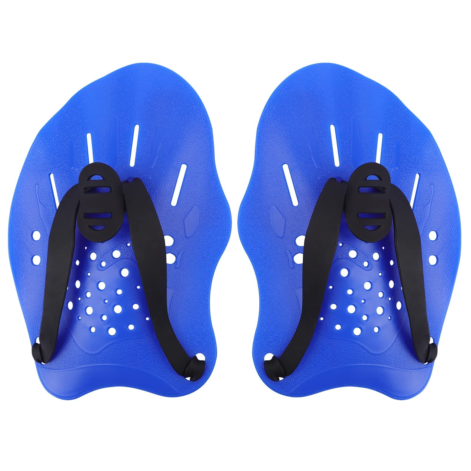 Swimming Paddles for Hands, Swimming Training Hand Paddles with Adjustable Straps, Swim Paddles for Adult Children Unisex Professional Swimming Accessories - 1 Pair