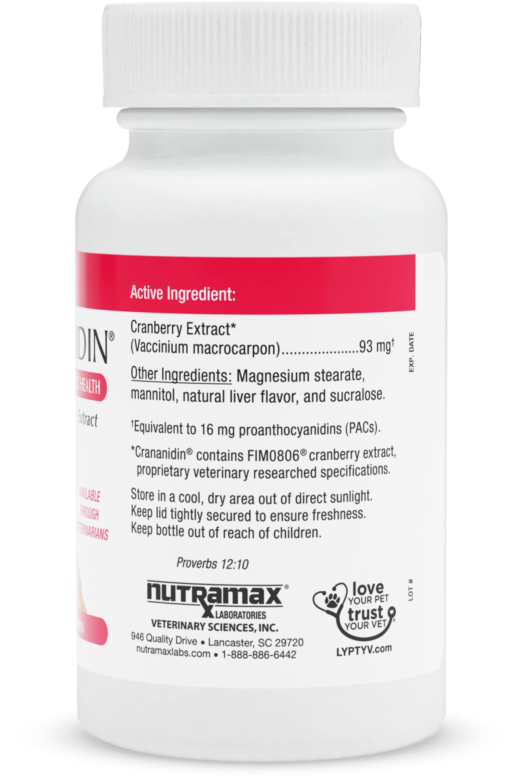 Nutramax Laboratories Crananidin Pet Supplement