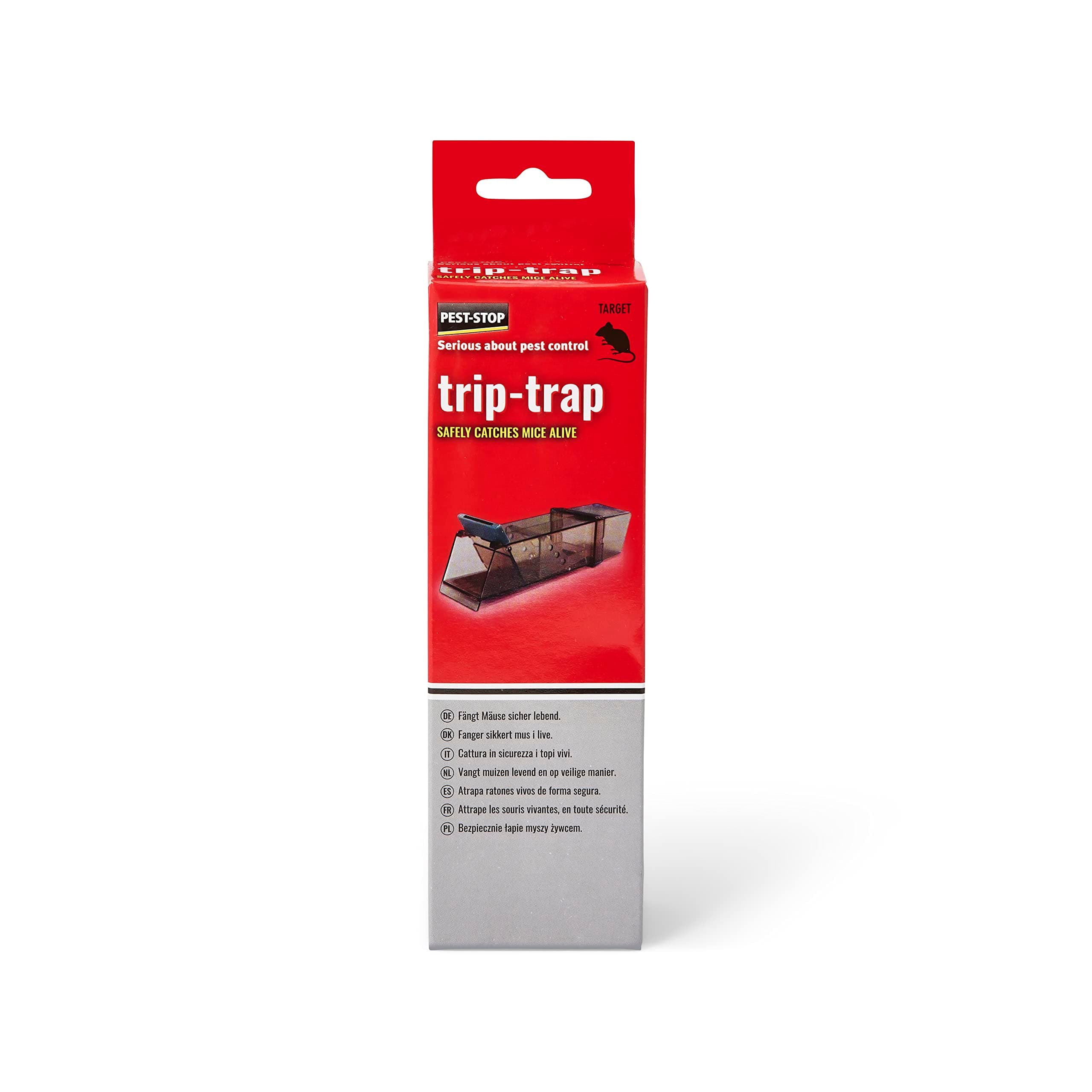 Pest-Stop Trip-Trap for Indoors - Durable Reusable Snap Rats Trap for Rodent Control - Mouse Traps for Home and Office - Easy to Clean - Safe and Secure