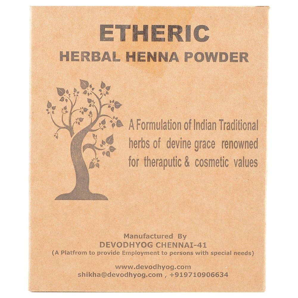 ETHERIC Herbal Henna Powder for Hair Care & Treatment (200g)