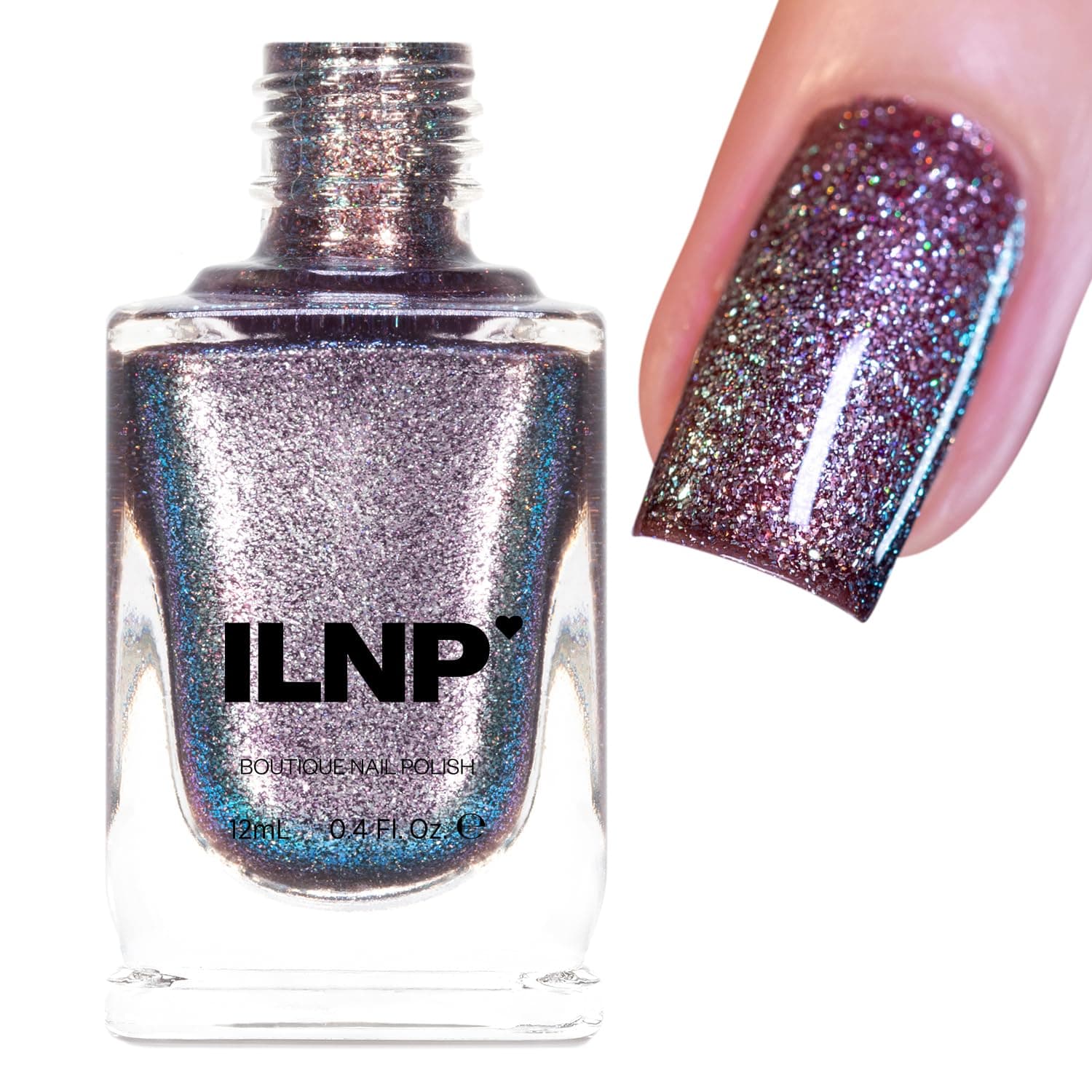 ILNP Moondust - Stellar Silver Holographic Shimmer Nail Polish