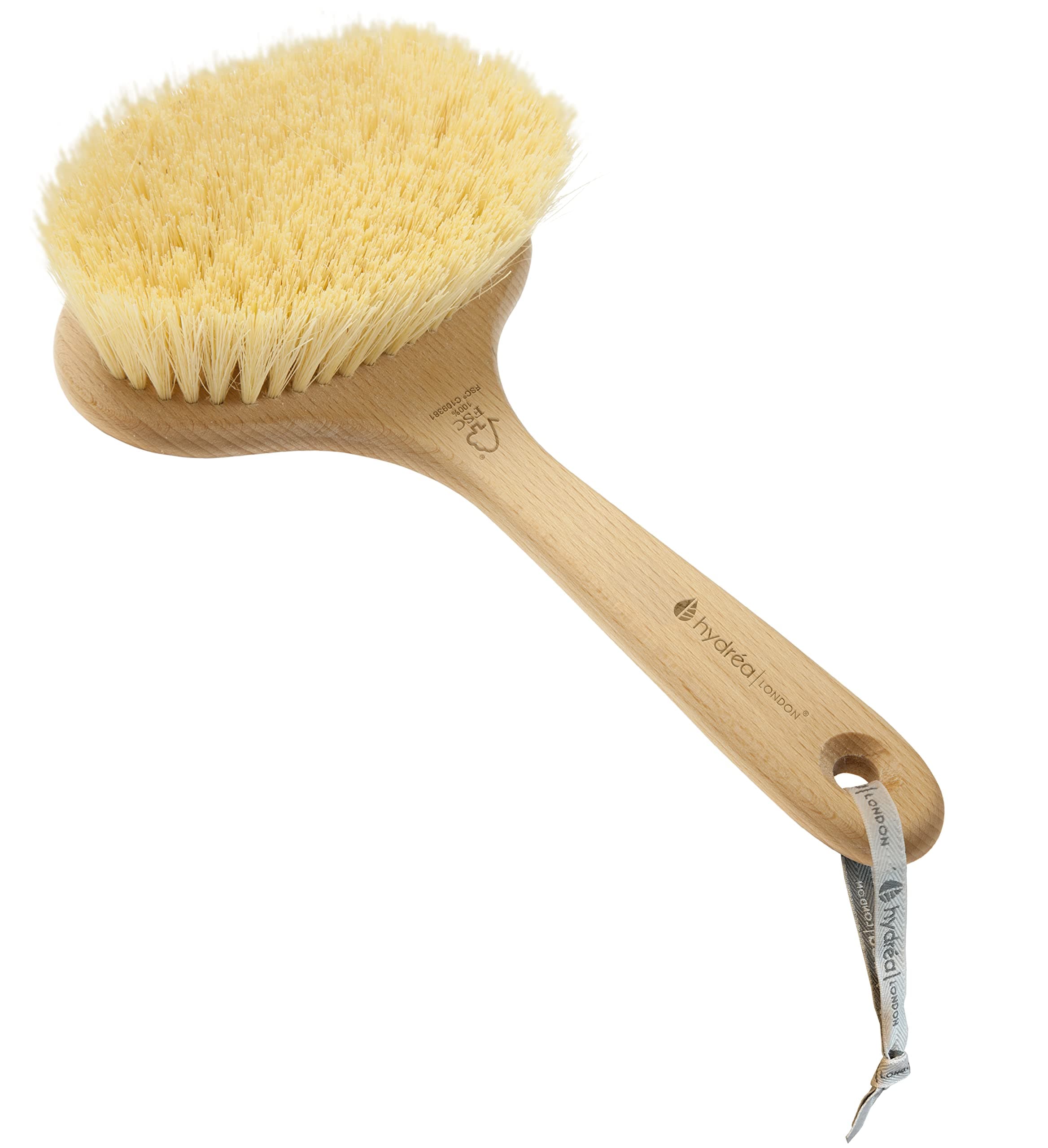 Hydréa London Professional Dry Skin Detox Body Brush with Extra Long Cactus Bristles