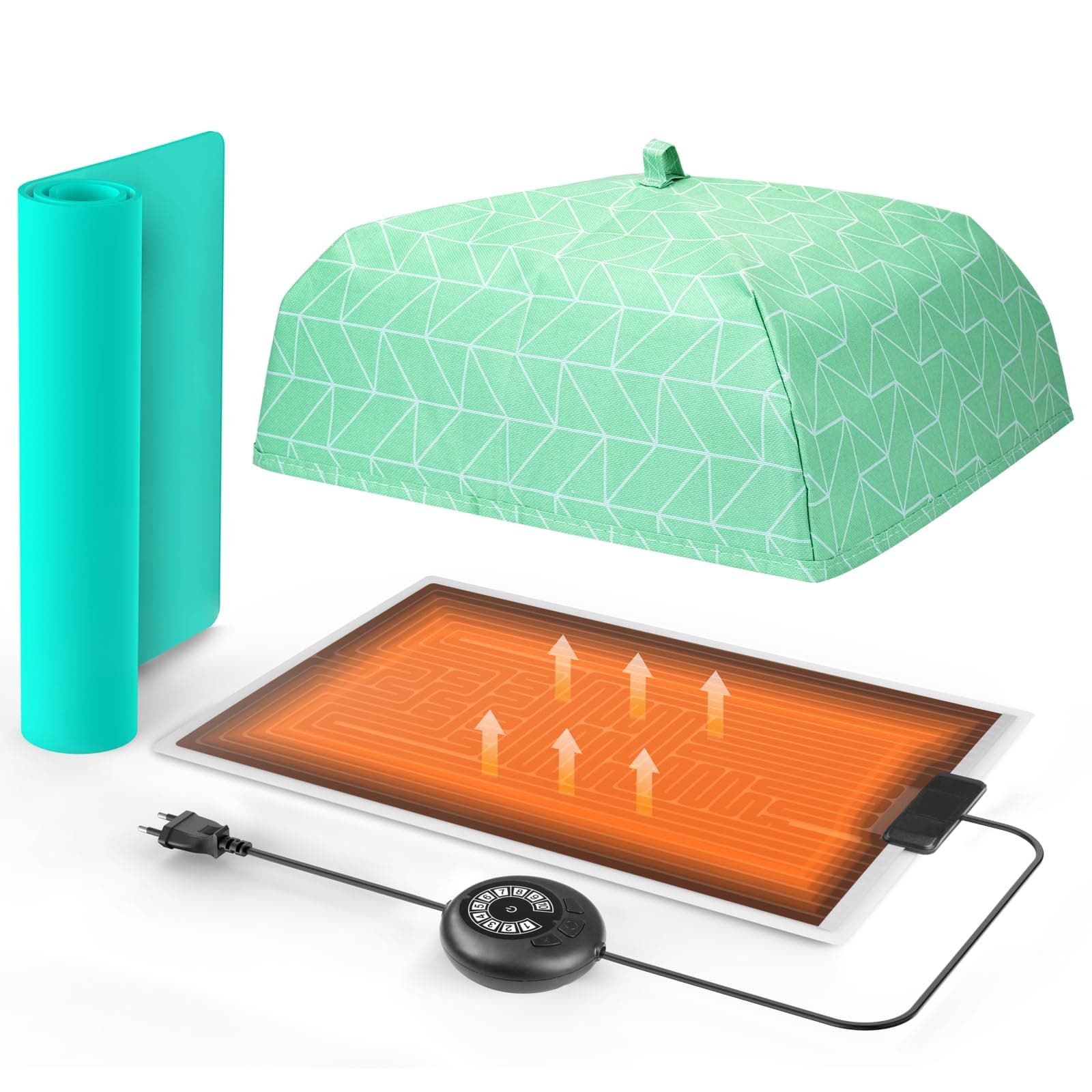 ISTOYO Resin Heating Mat, Resin Molds Heating Pad, Resin Curing Machine, Epoxy Resin Dryer with Temperature Adjustment Function for Epoxy Molds, Resin Supplies, Silicone Molds