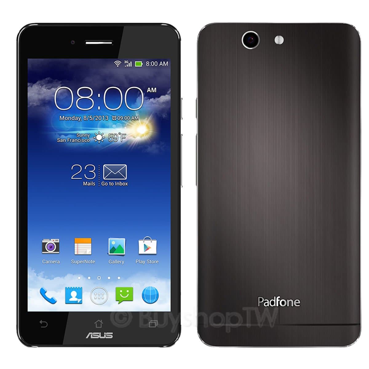 ASUS Padfone Infinity A86 32GB 4G Cell Phone Black Factory Unlocked International Stock No Warranty