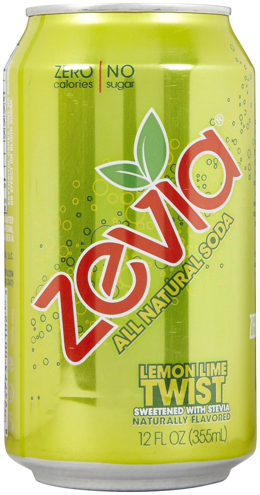 ZeviaSoft Drink - Lemon Lime Twist - 12 oz - 24 ct