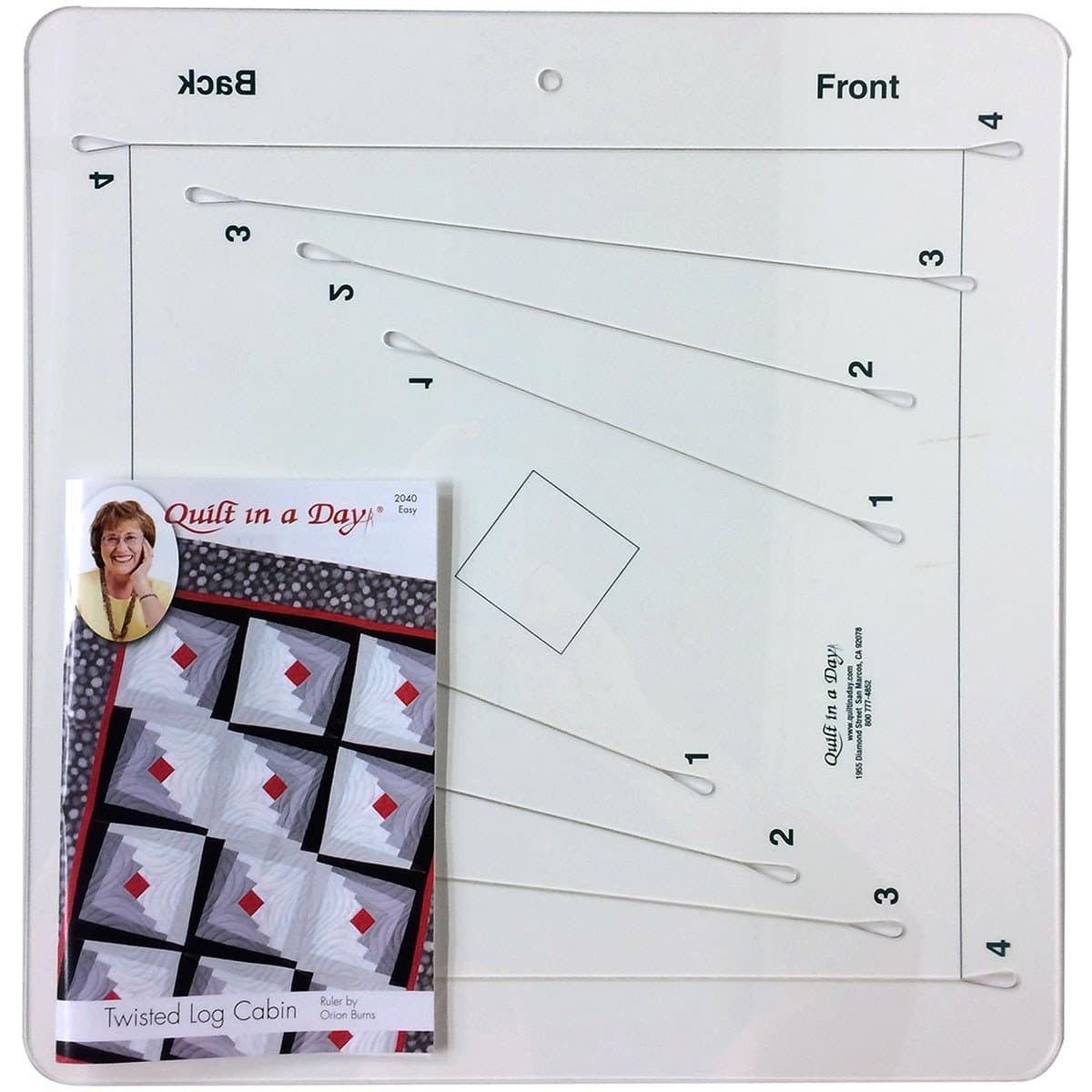 Quilt In A Day Wonky Ruler,2-1/2 inch Strips