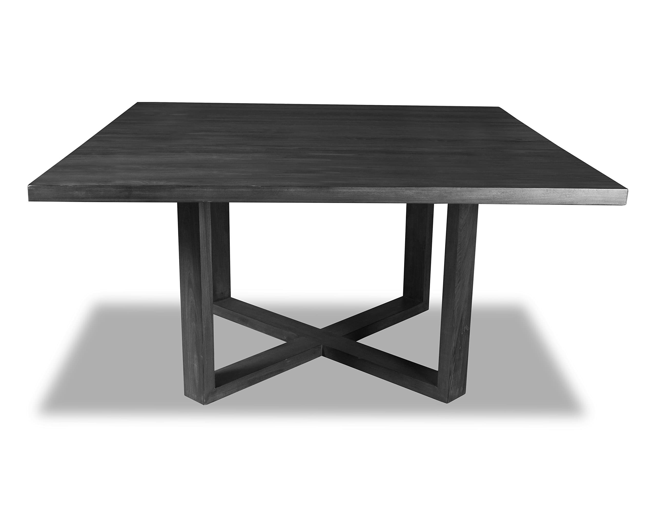 South Cone Home Gail Square Dining Table, 60", Grey