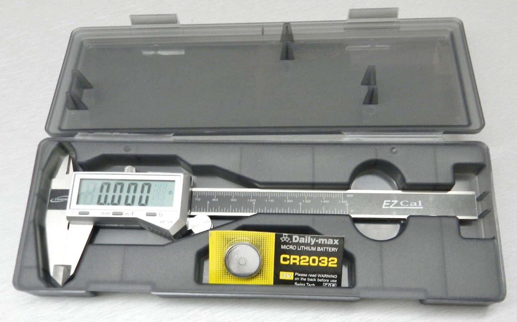 6 inch Digital Caliper with Fractional 3 way LCD Stainless Steel Display