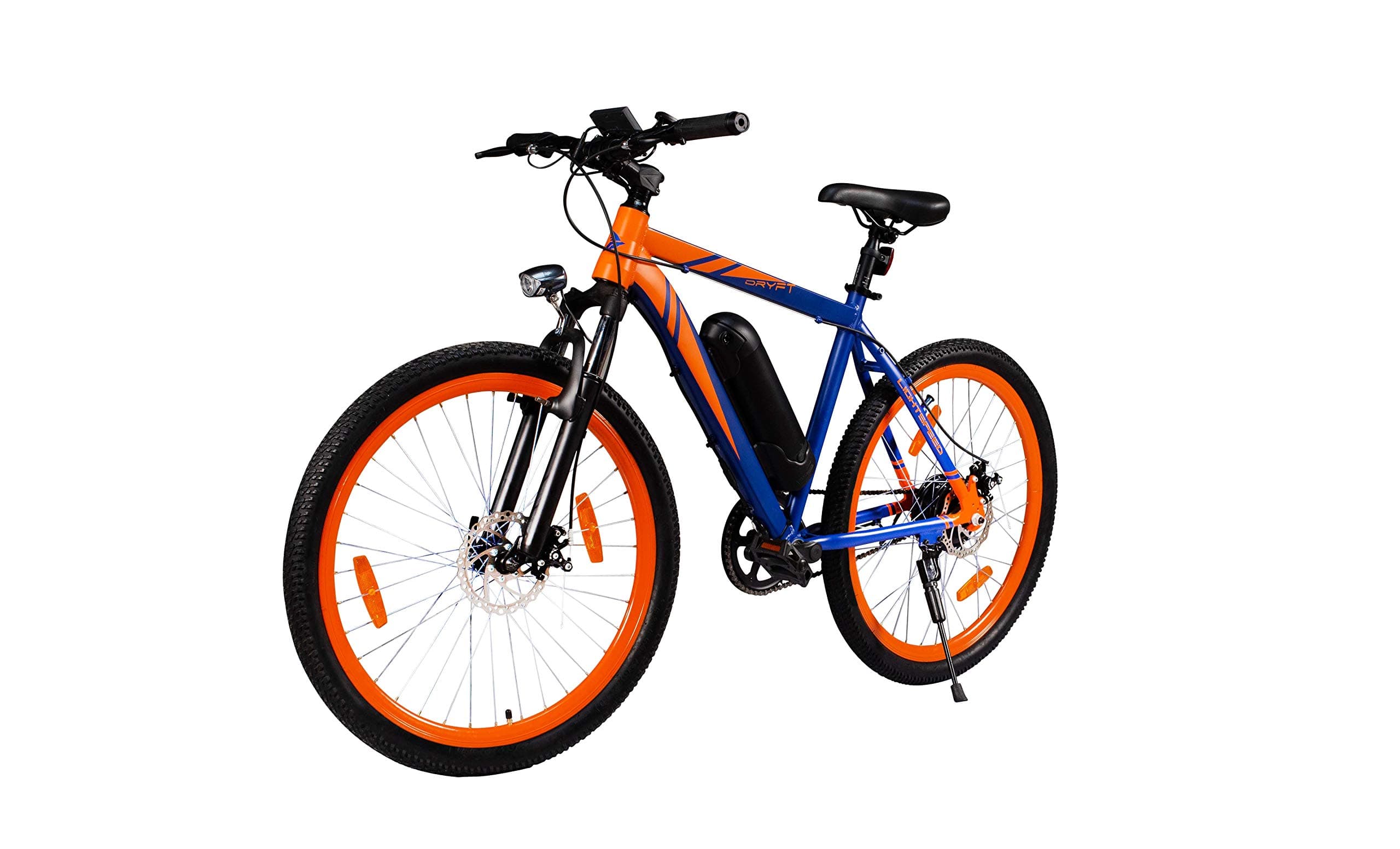 LightSpeed Dryft (2019)— Your Futuristic Electric Bicycle | All New Lightweight ALUMINIUM ALLOY Frame| A Multi-Utility Bike with Pedal Boost and Twist Throttle for City Rides and Adventurous Trails | Lithium-ion Battery Operated Cycle for Long Range | 250w 32nm Powerful Rear Hub Motor | Multi-feature Dynamic Display | Responsive e-Brakes | Optimum Seat-to-Handle Distance | Easy Charging, Cruise Control, Walk Assist | Luminous Front Headlamp | Nylon Super Grip Tyres | Built for Long Distance