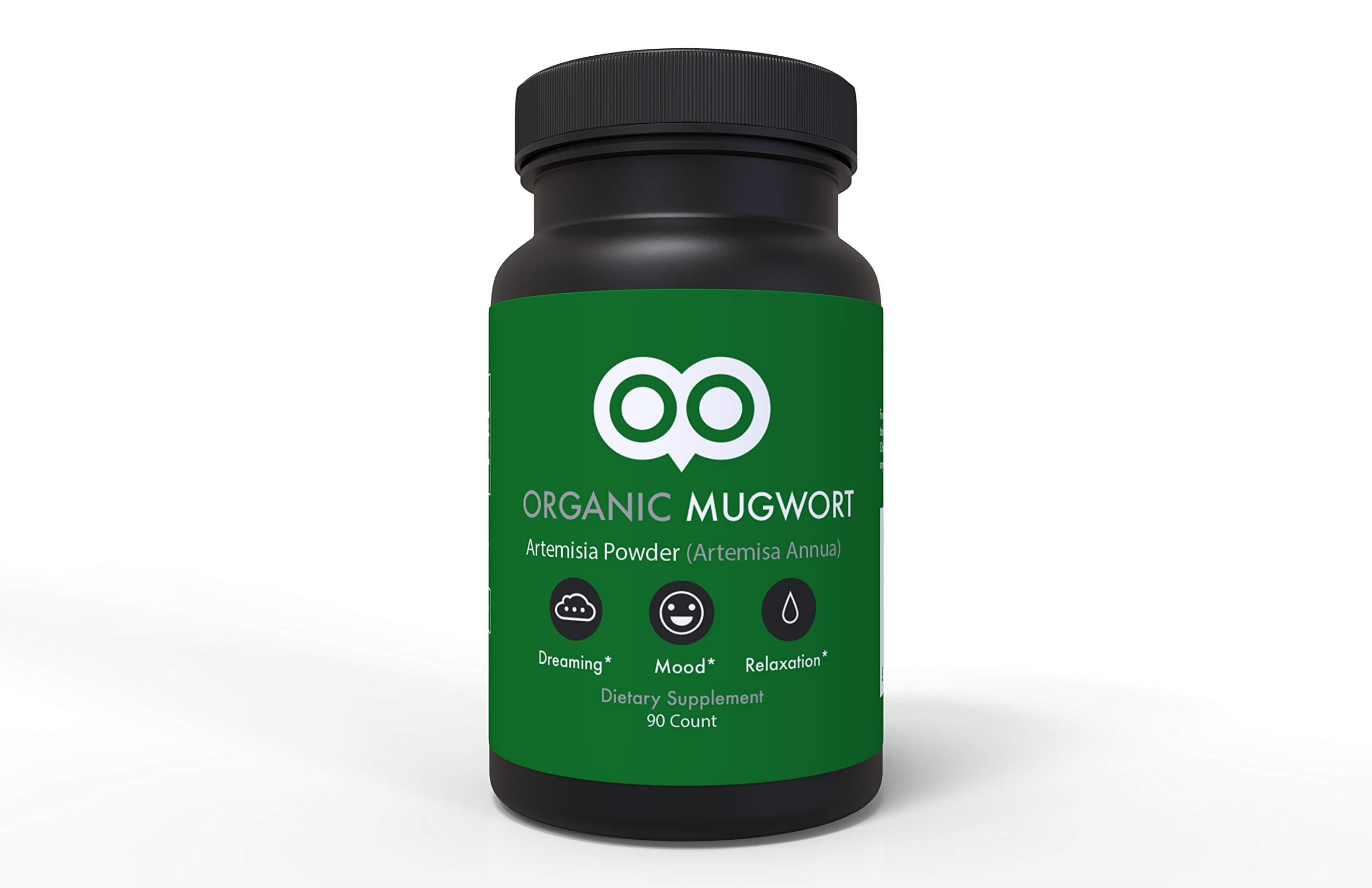 Dream Leaf Organic Mugwort Capsules 450 mg - 90 Capsules - Vegan - - Made in USA - Mood, Dreaming, Relaxation, Digestion - Mugwort As Artemisa Annua)