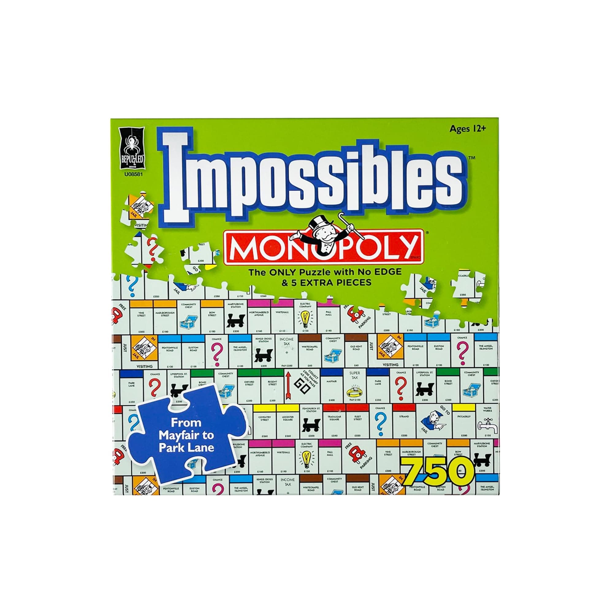 University GamesU08581 Impossibles Monopoly 750 Piece Jigsaw Puzzle