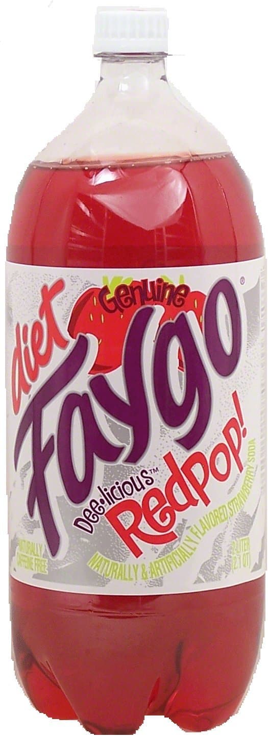 Redpop diet strawberry flavor soda, 2-liter plastic bottle