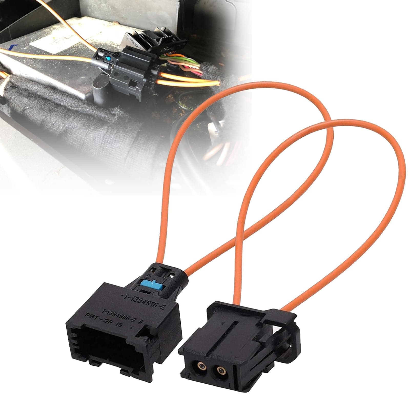 SecosAutoparts A pai Most Fiber Optic Optical Loop Bypass Female & Male Adapter Universal Connector for Radio and Audio Compatible with BMW VW Audi Mercedes Porsche