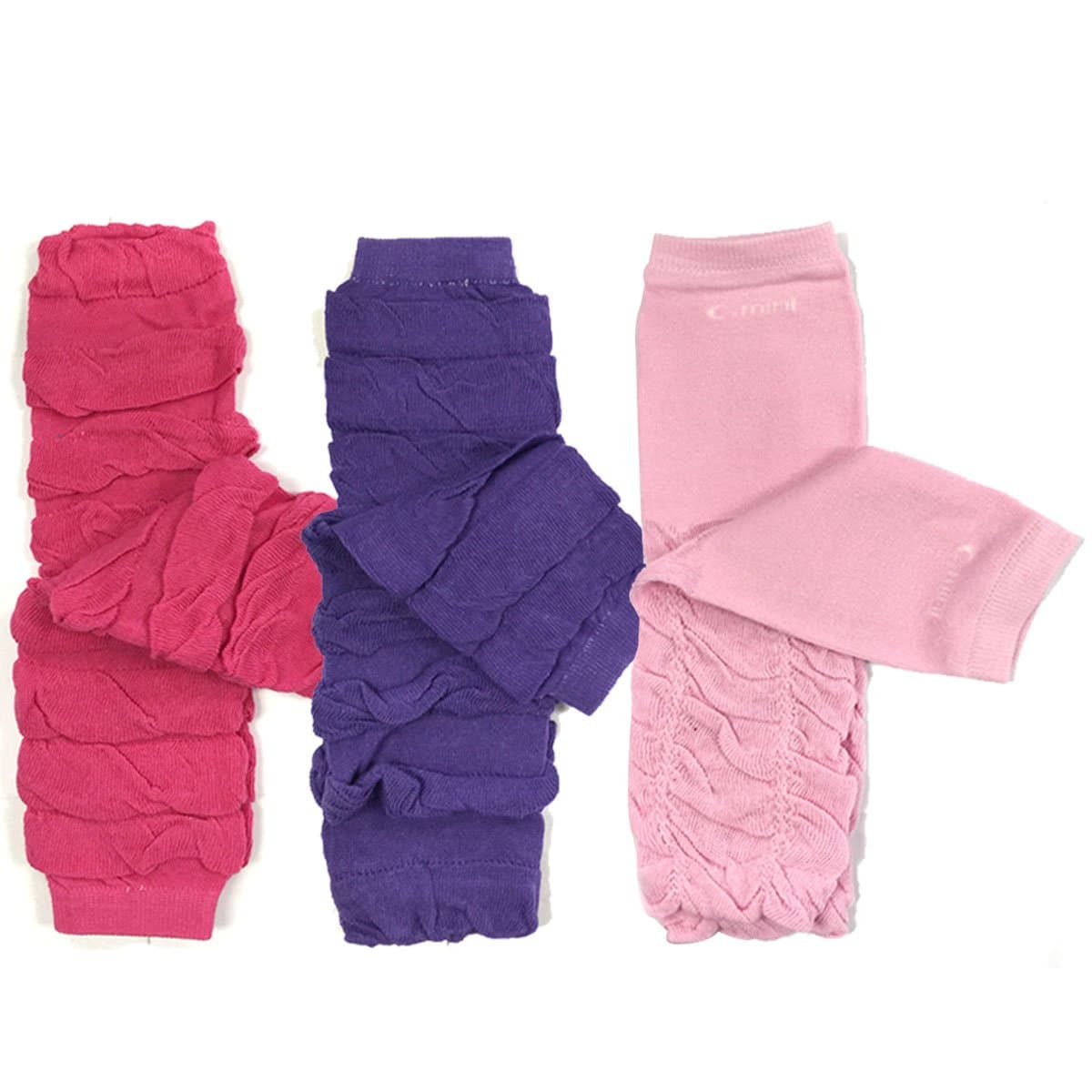 Bowbear Little Girls 3 Pair Gathered Ruffles Leg Warmers