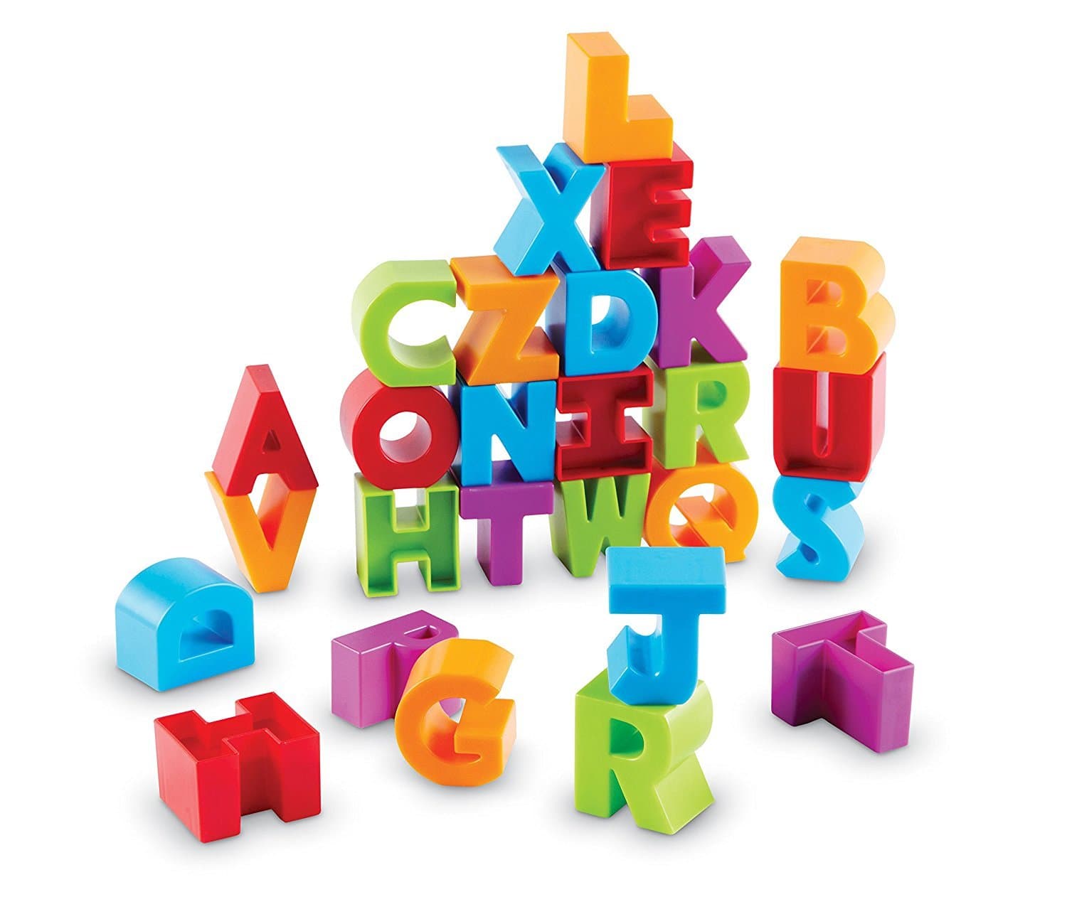 Learning Resources Letter Blocks - ABC Toddler Learning, Alphabet Puzzle, Learn to Read, Fine Motor Toys, Montessori, Preschool Classroom Must Haves Activities, Gifts for Boys and Girls