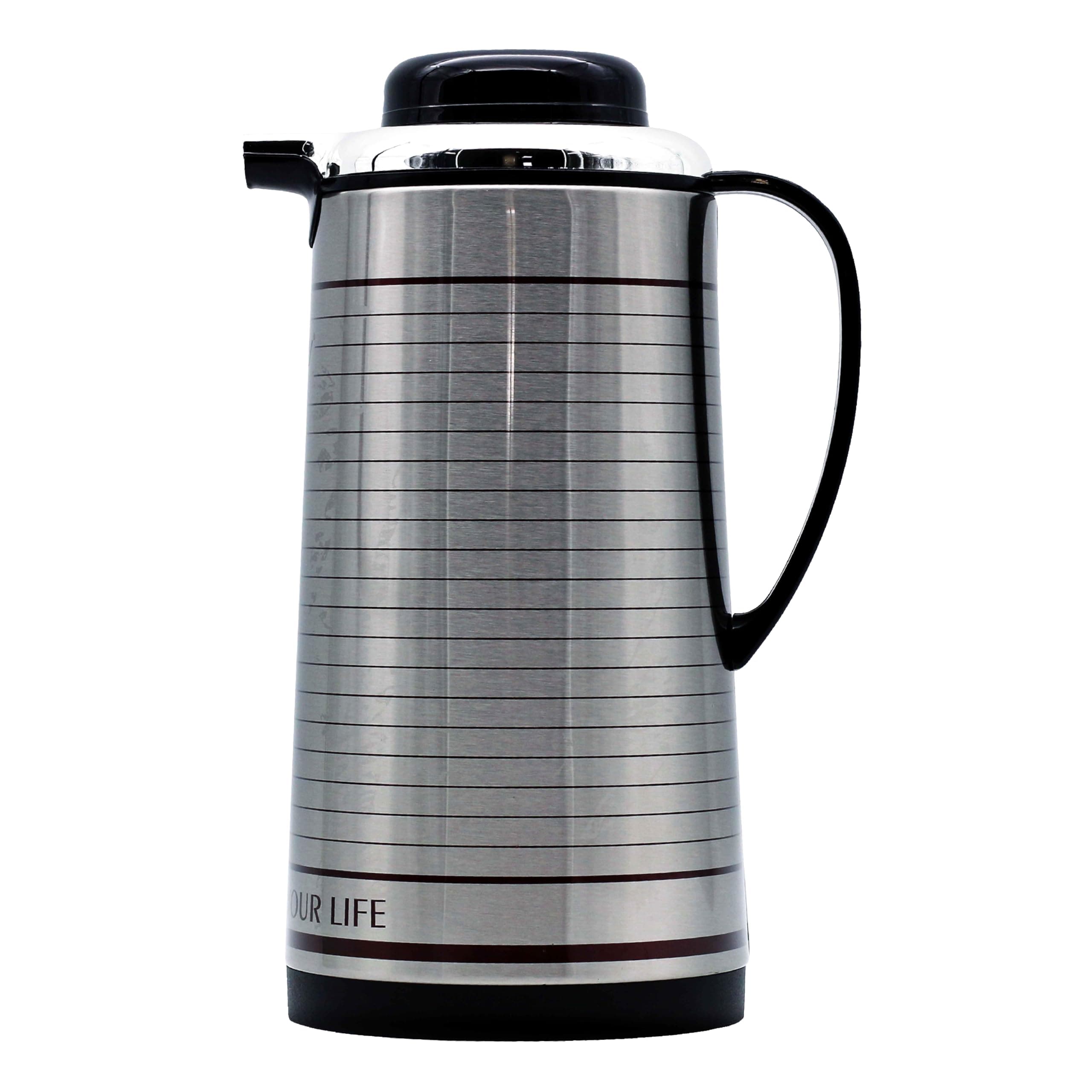 FLEXY® Vacuum Flask Thermos 1.9L - Stainless Steel | Asbestos-Free, BPA-Free | 15hr Heat, 24hr Cold Retention