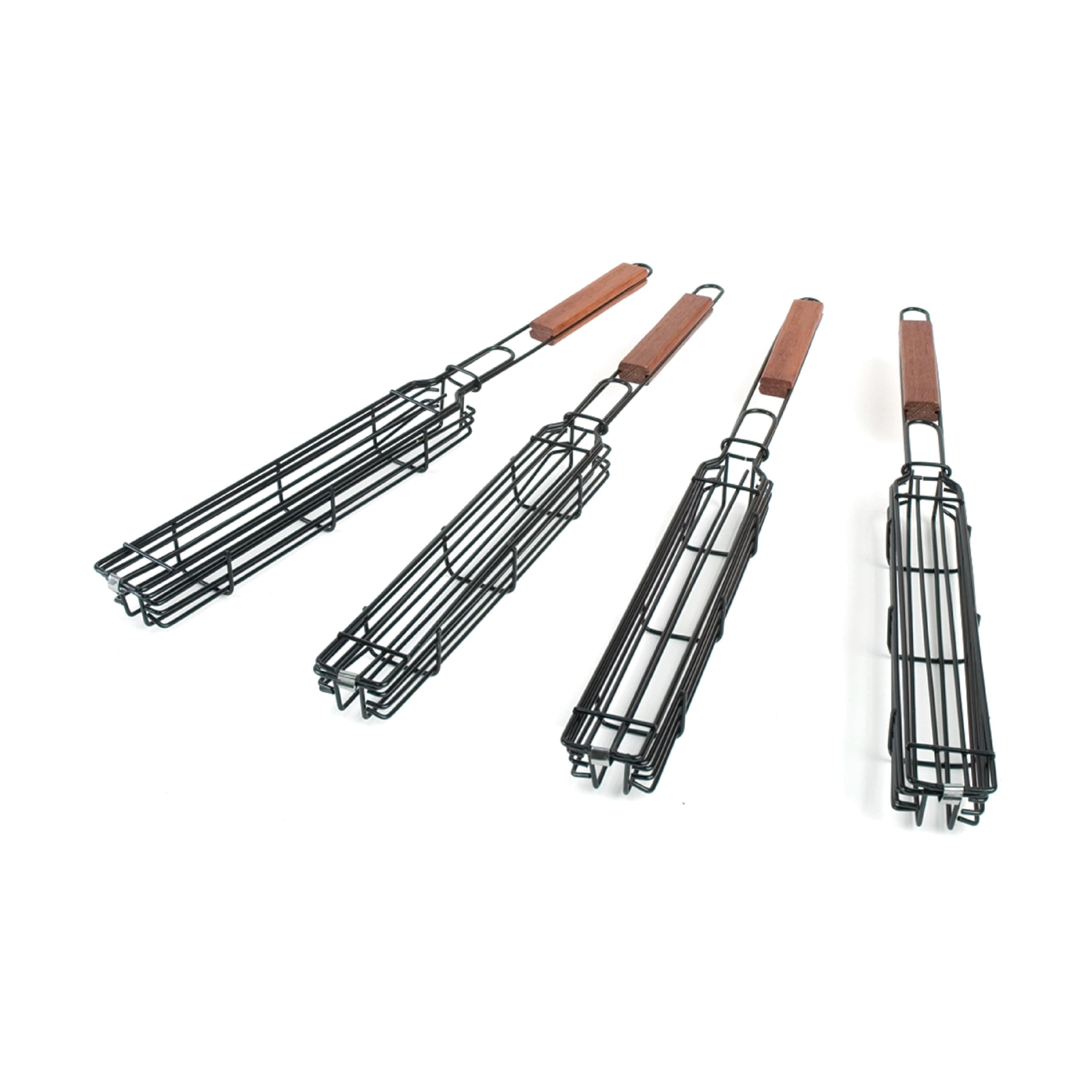 Charcoal Companion Nonstick Kabob Grilling Baskets, Set of 4