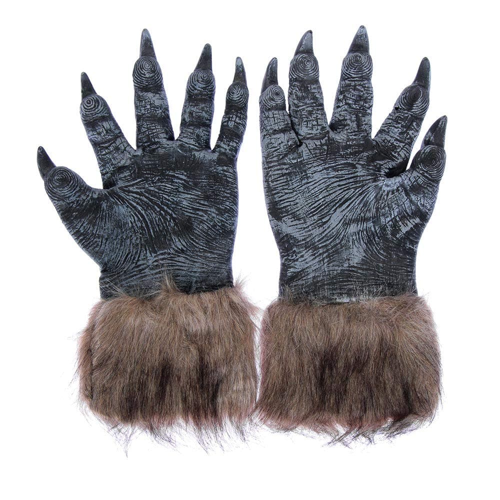 Wolf Claws Gloves Hairy Creepy Wolf Hands Halloween Werewolf Costume Accessory