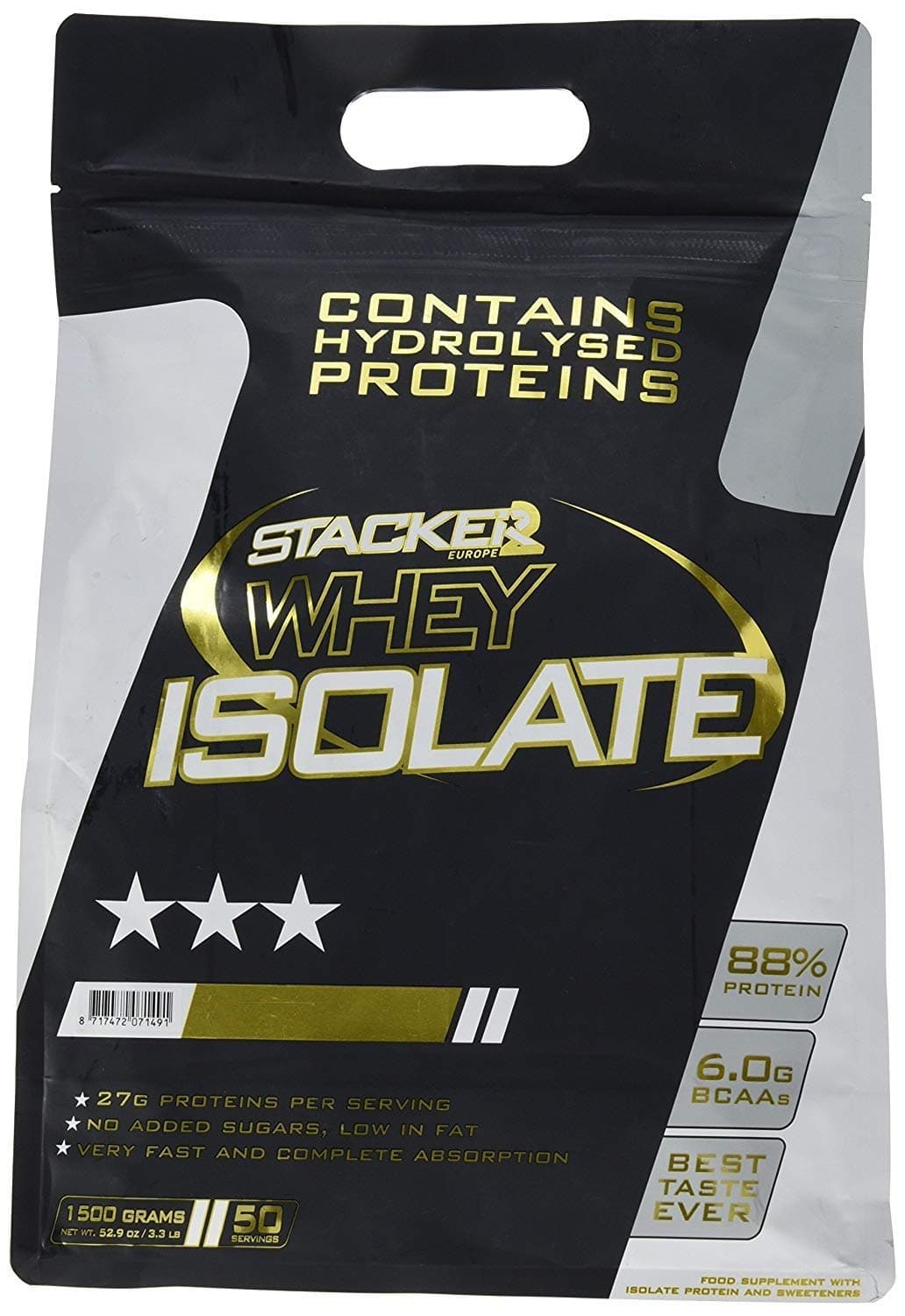 Stacker Whey Isolate, 1500 g, Vanilla
