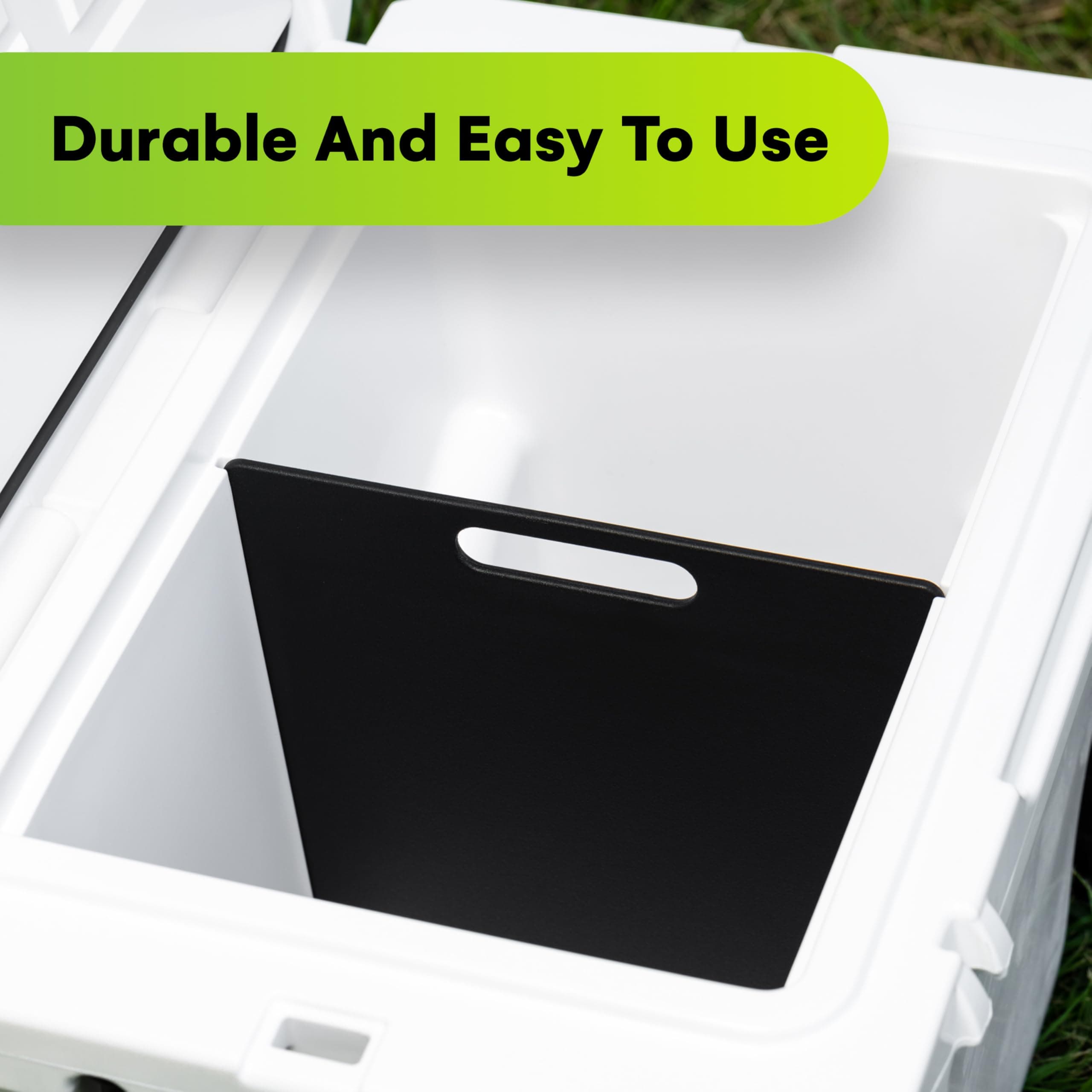 BEAST COOLER ACCESSORIES Cooler Divider Compatible with Yeti - Insert for Yeti Haul, 12 x 11 Inches - Cutting Board and Divider