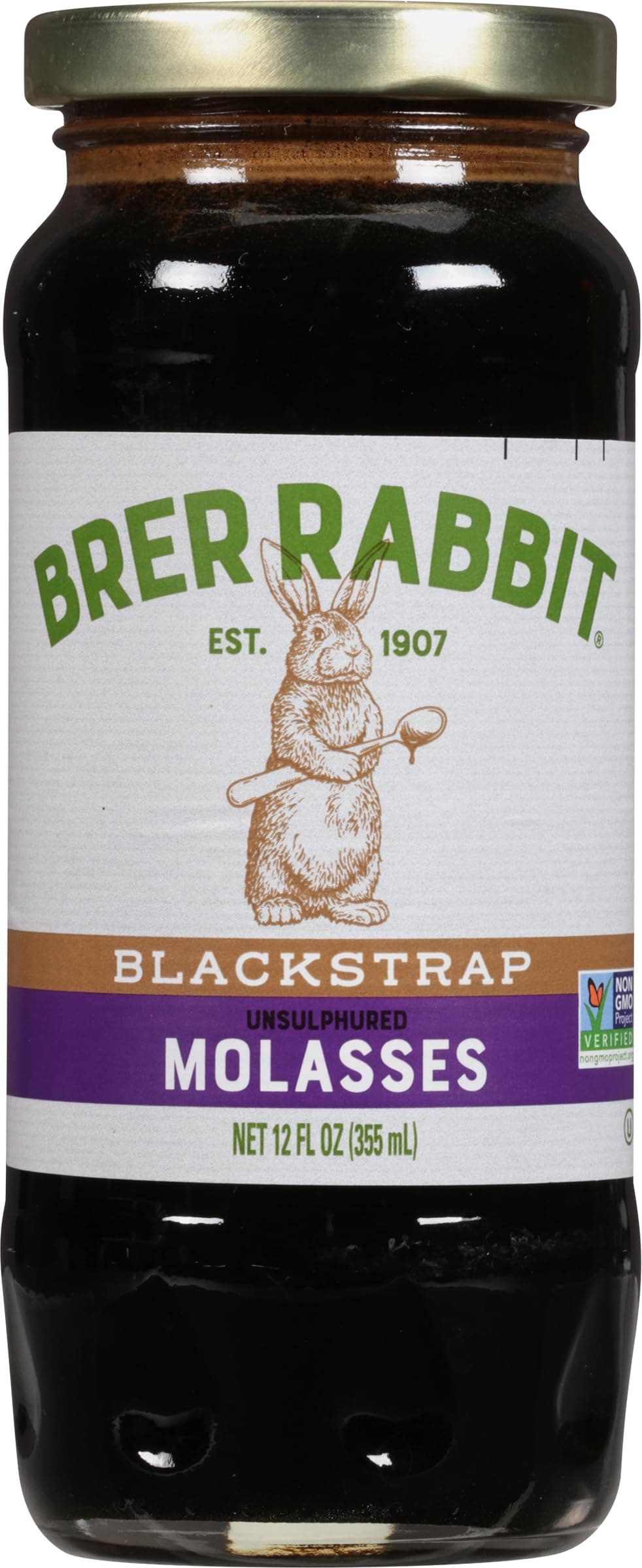 Brer Rabbit Unsulphured Molasses, Blackstrap, 12 Ounce