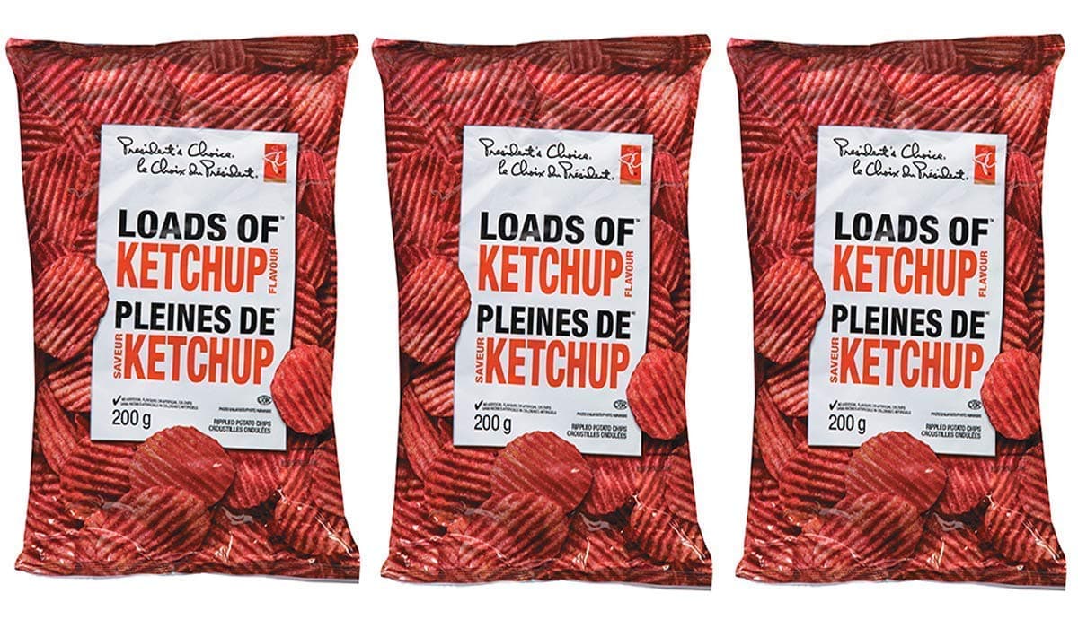 Loads of Ketchup Flavour Chips [3 x 200g/7.1 oz. Bags}