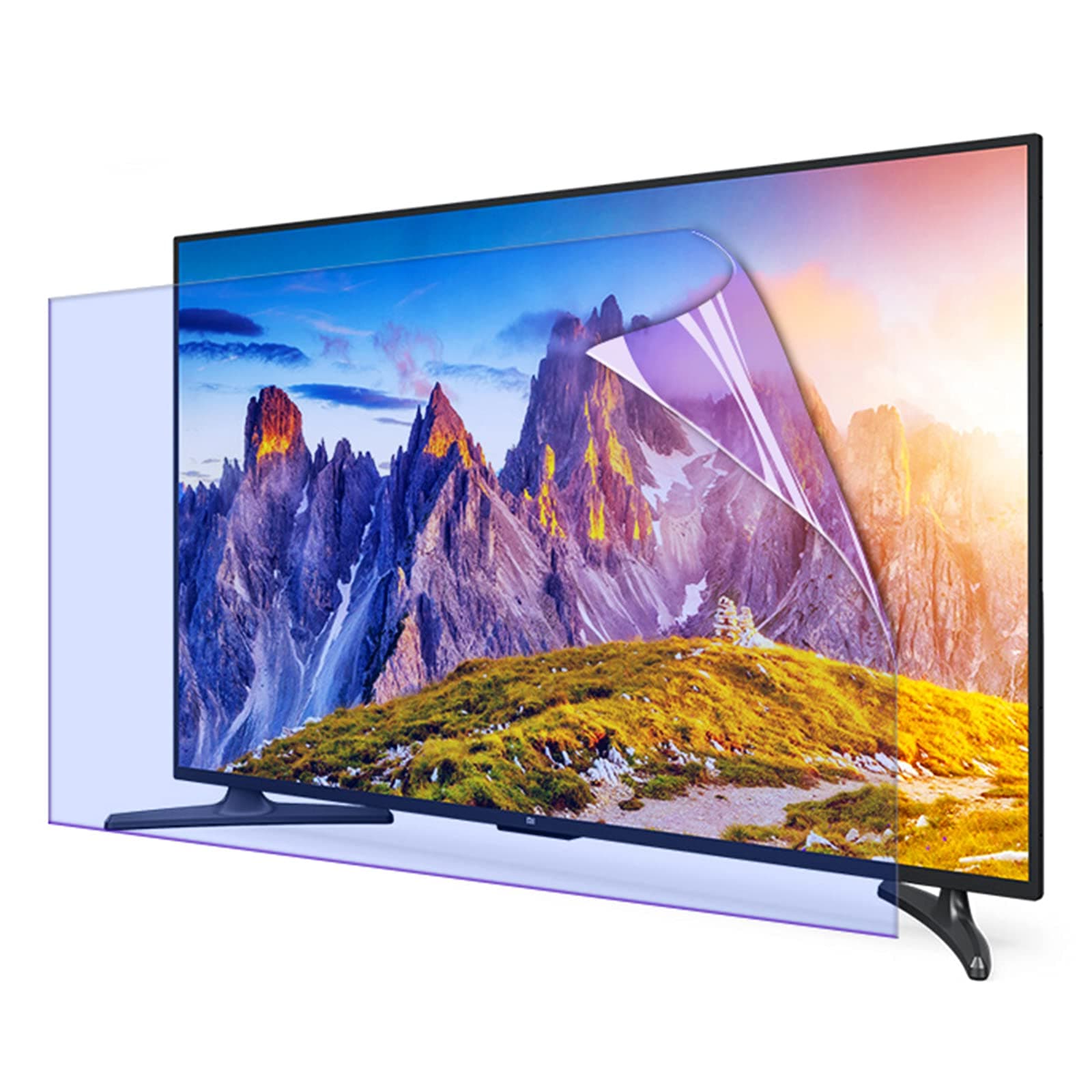 BU TV Screen Protectors 55-75 Inch TV Anti-Blue Light Eye Protection Film, Anti-Glare/Anti UV Film for Sharp, Sony, Samsung, Hisense, LG etc LCD TV Screen Protector,58'' 1269 * 721