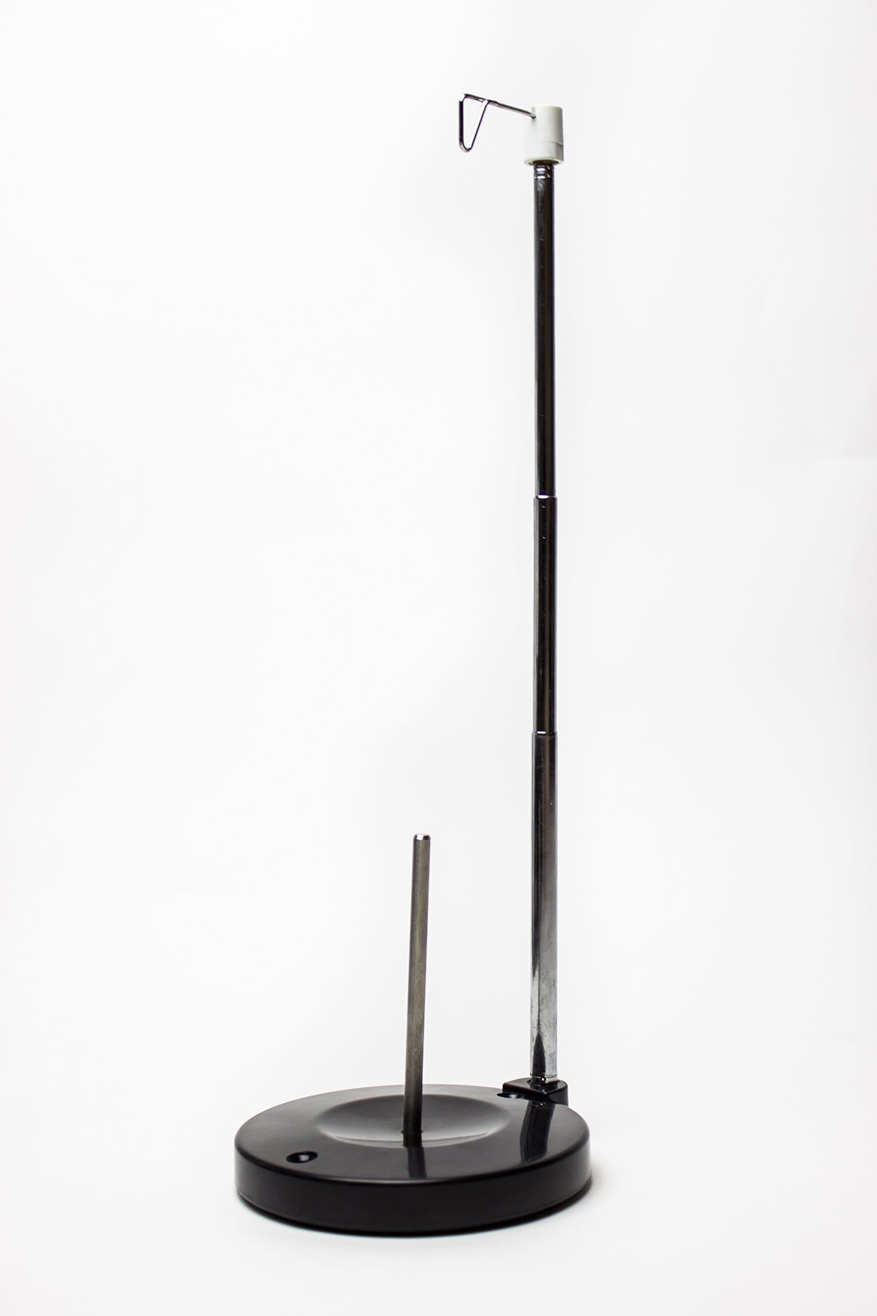 Embroidex Adjustable Single Thread Spool Holder – Stand alone Embroidery, Sewing or Quilting Thread Holder or Stand – Ensures Smoother Feed = Heavy Plastic Base