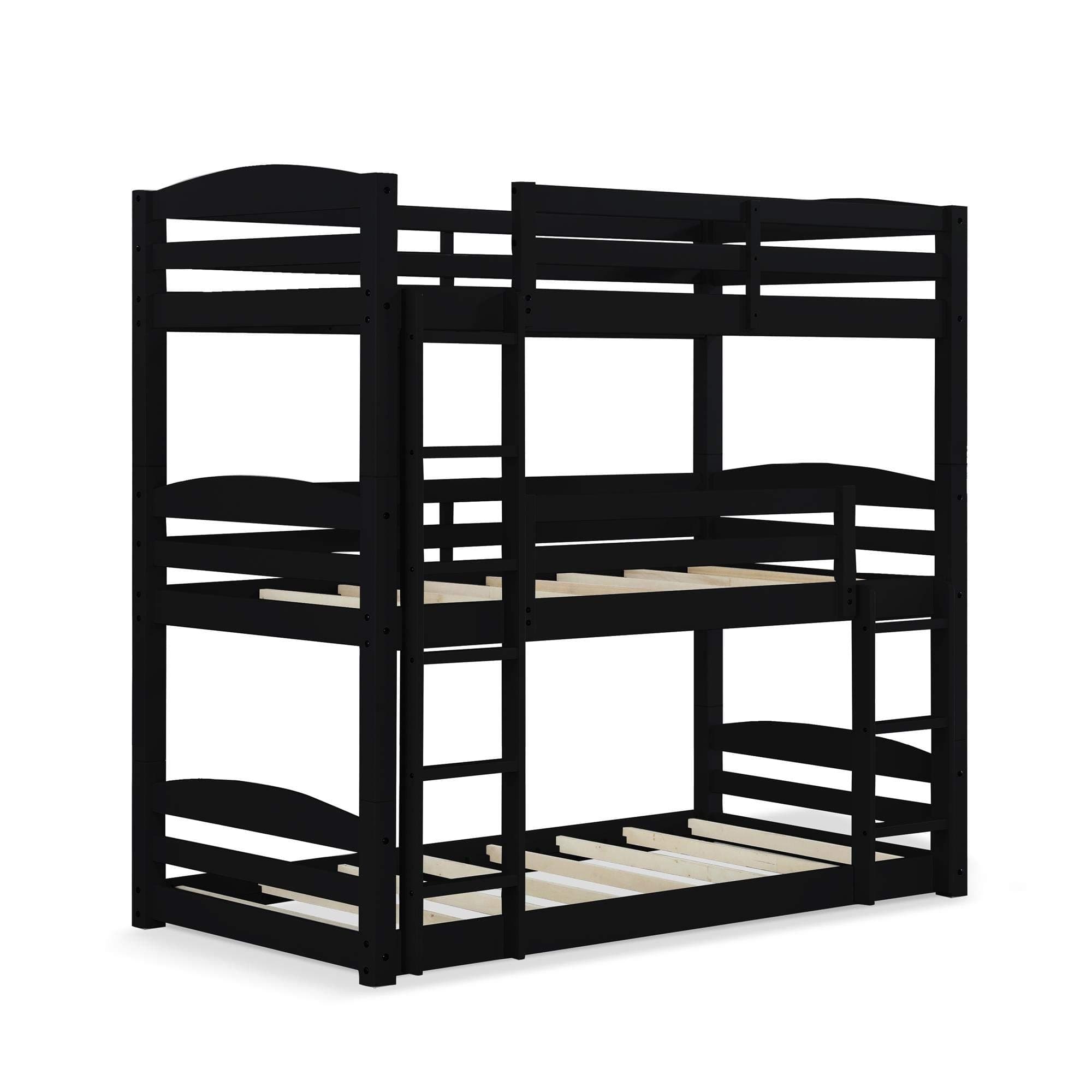 Dorel Living Sierra Triple Floor Bunk Bed in Black