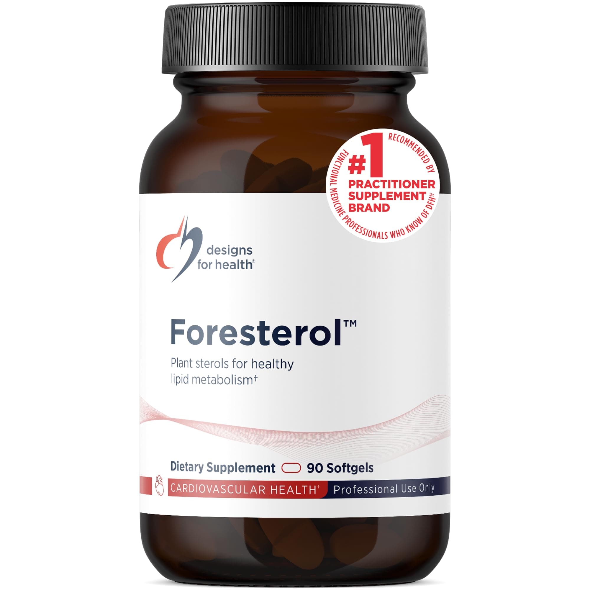 Designs for Health Plant Sterols and Stanols - Foresterol Stanol Sterol Supplement with Beta-Sitosterol from Coniferous Pine - Designed to Help Maintain Healthy Cholesterol Levels (90 Softgels)