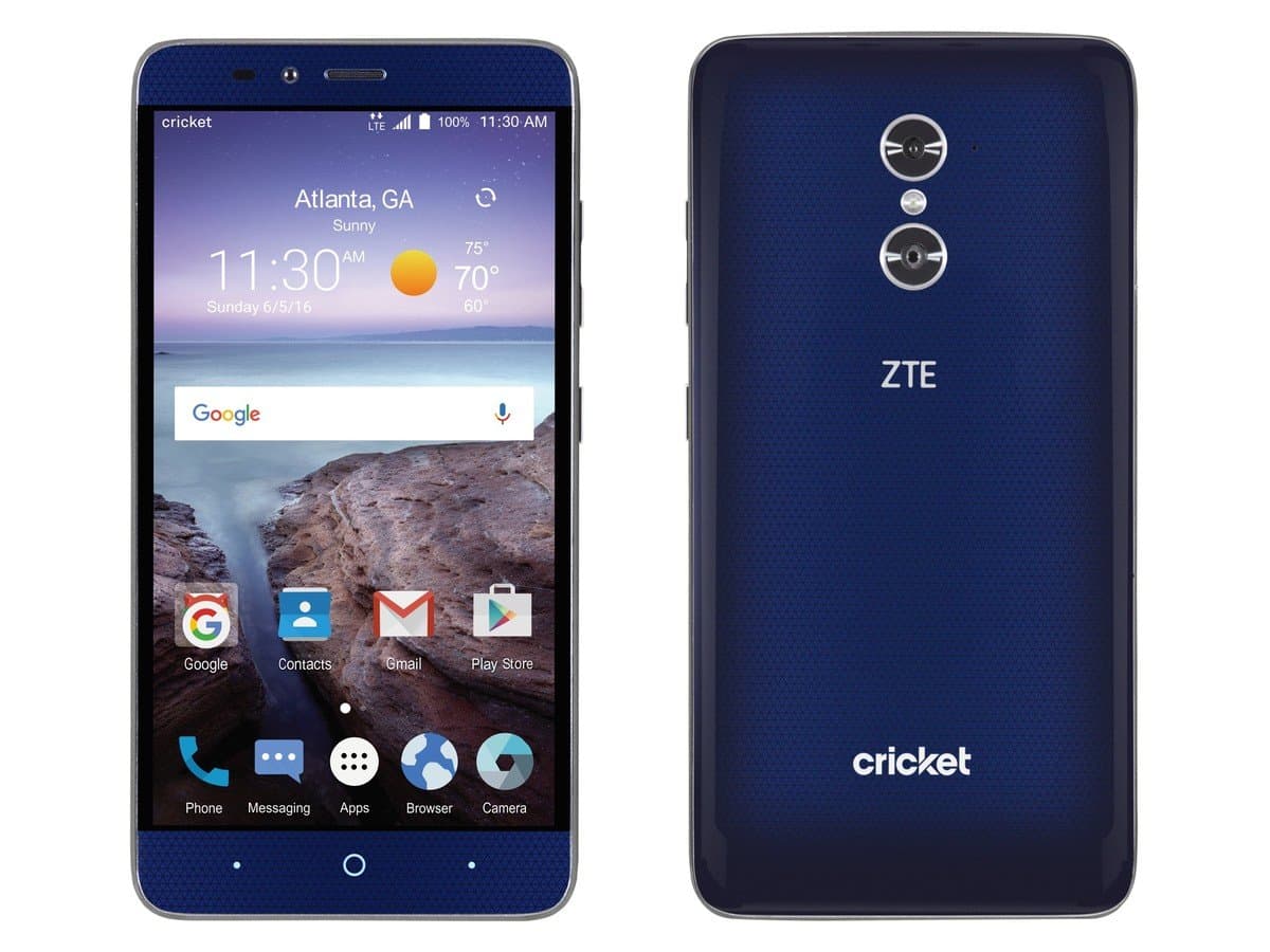 ZTE Grand X MAX 2 16gb unlocked cricket wireless blue