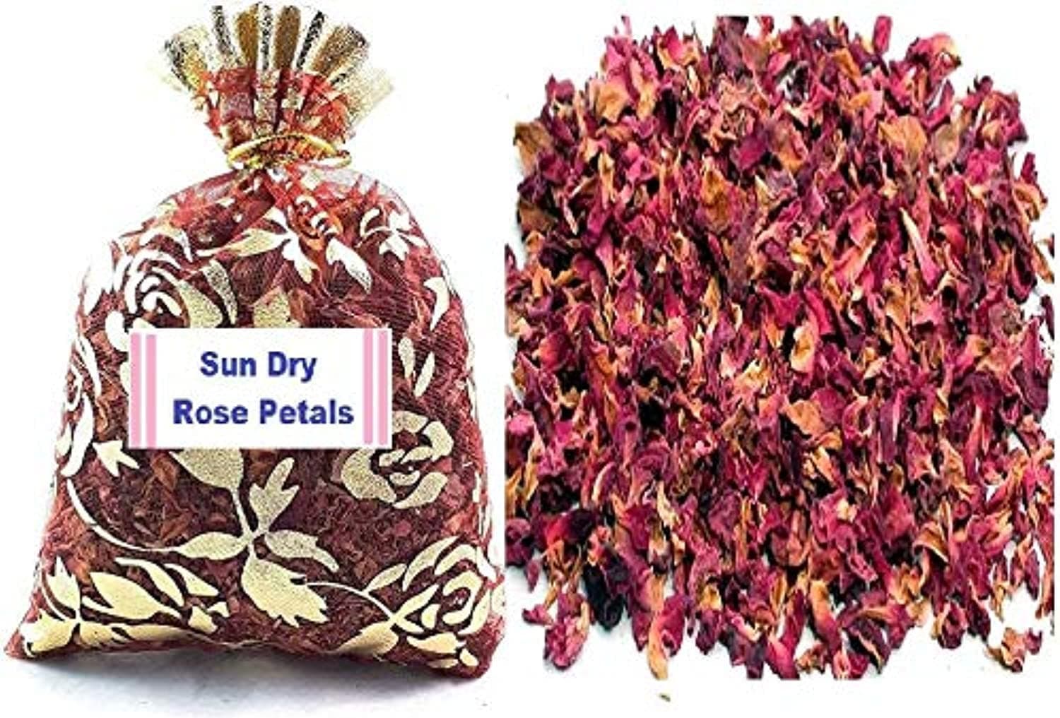 20 Grm Dried Rose Petals Bag Tea Potpourri Wedding Deco Organic Herbal Craft Car Perfume [Energy Class A++]