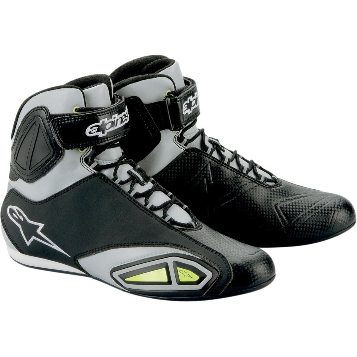 Alpinestars Fastlane Shoes - 10/Black/Grey/Yellow