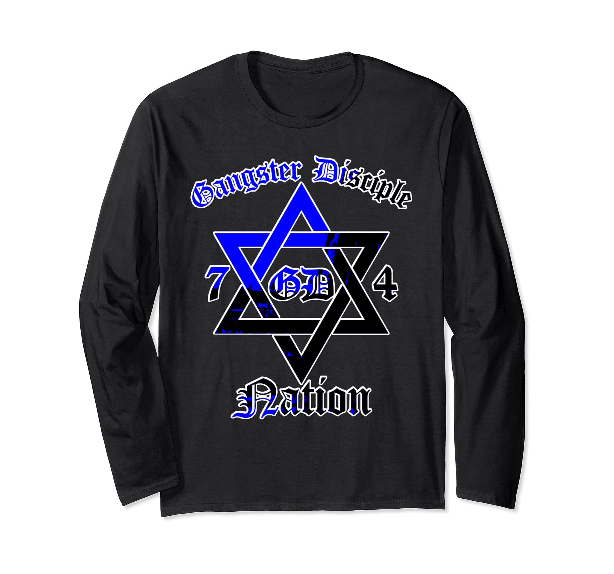 Gangster Disciple Nation GD 74 Folks GDN Long Sleeve T-Shirt