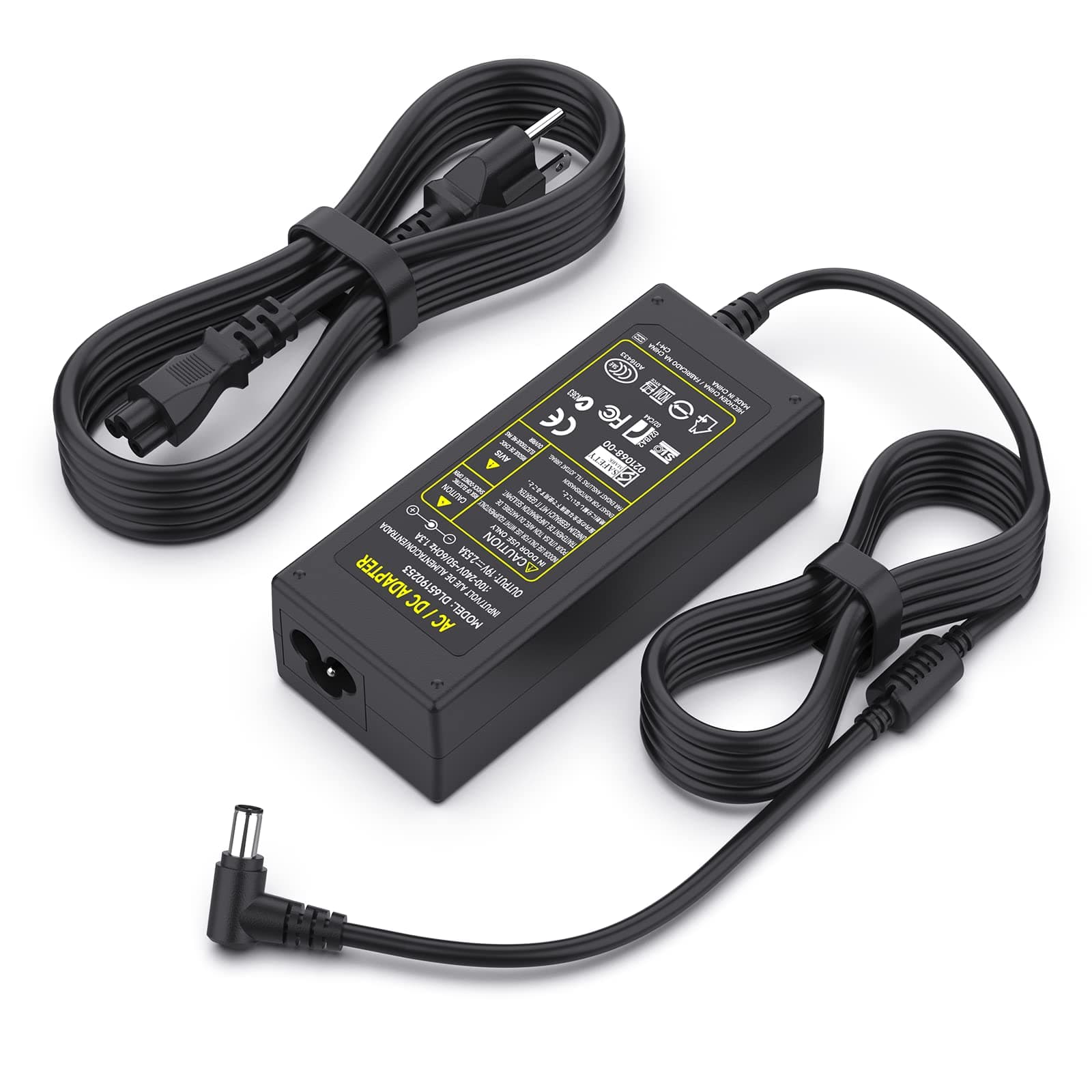 19V Power Cord Compatible with Samsung TV 32" UN32J4000, UN32J4000AF, UN32J400DAF, UN32J400DAFXZA, UN32J5205, UN32J5205AF, UN32J5205AFXZA, UN32J5003, UN32J5003AF; A4819-FDY, BN44-00835A