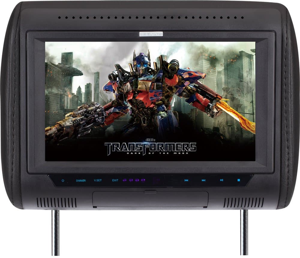 SAVV LM-T8080USH-HR 8-Inch Wide Headrest Monitor with Full HD 1080P USB Player