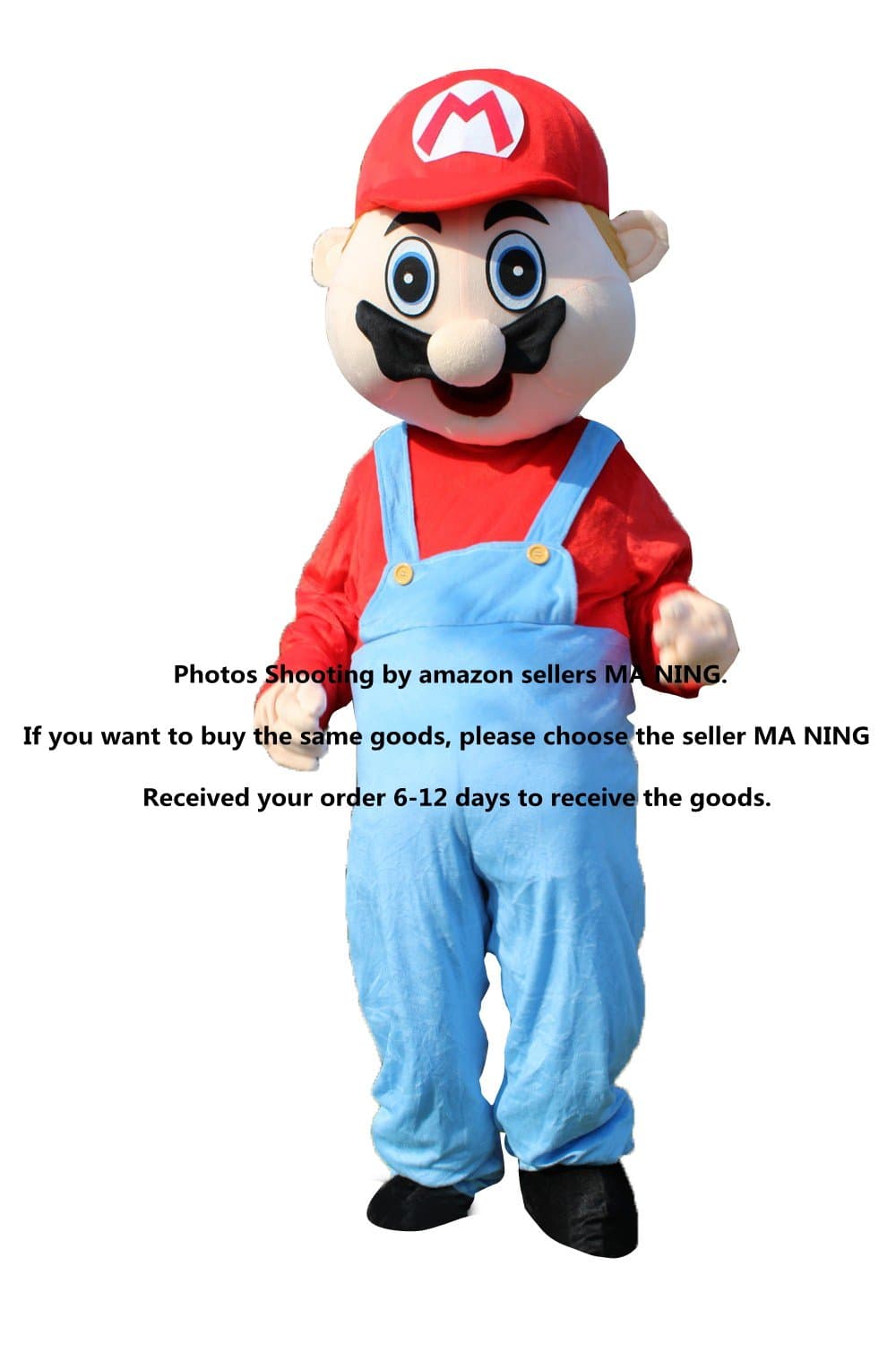 Super Mario Adult Size Cartoon Mascot Costume