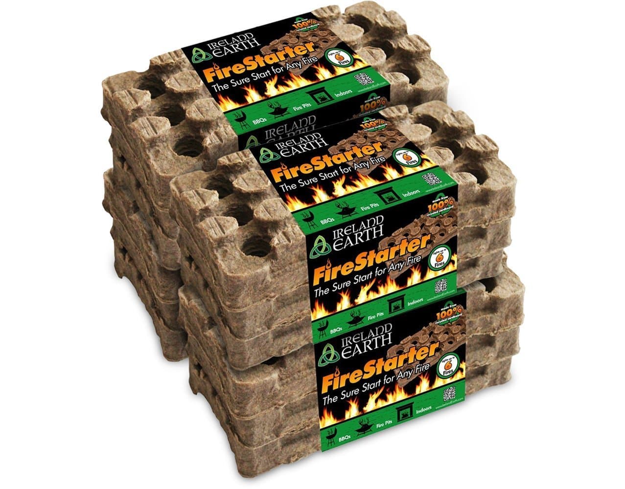 Ireland Earth All Natural, All Weather Fire Starters (24-Use)